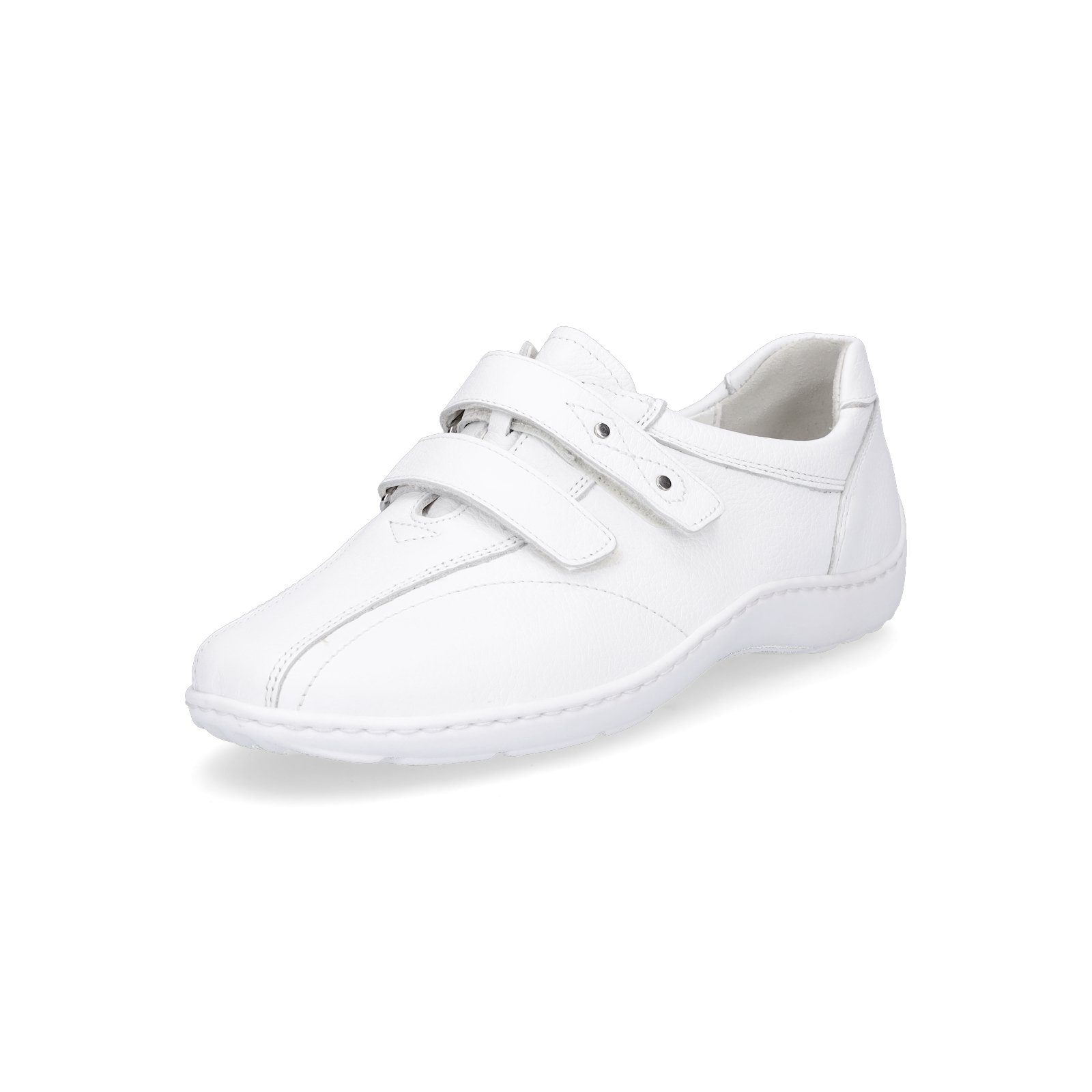 Waldläufer Damen Leder Klettschuh Henni weiß Klettschuh