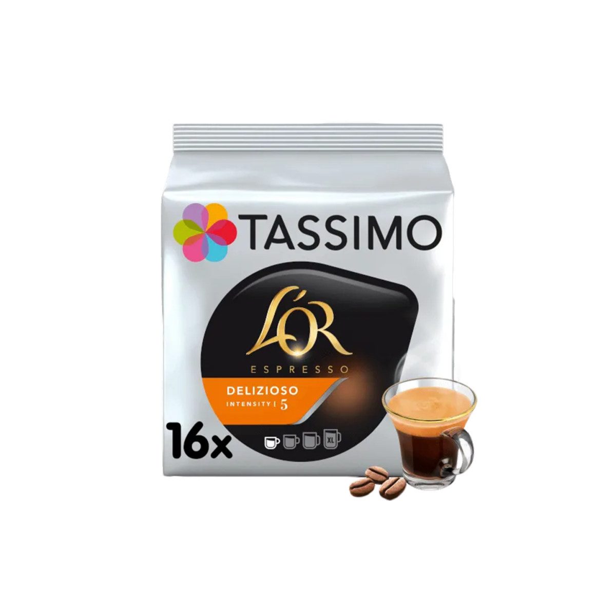 TASSIMO Kaffee Kaffeekapseln Tassimo L'OR Espresso Delizioso (kompatibel mit Bosch Ta