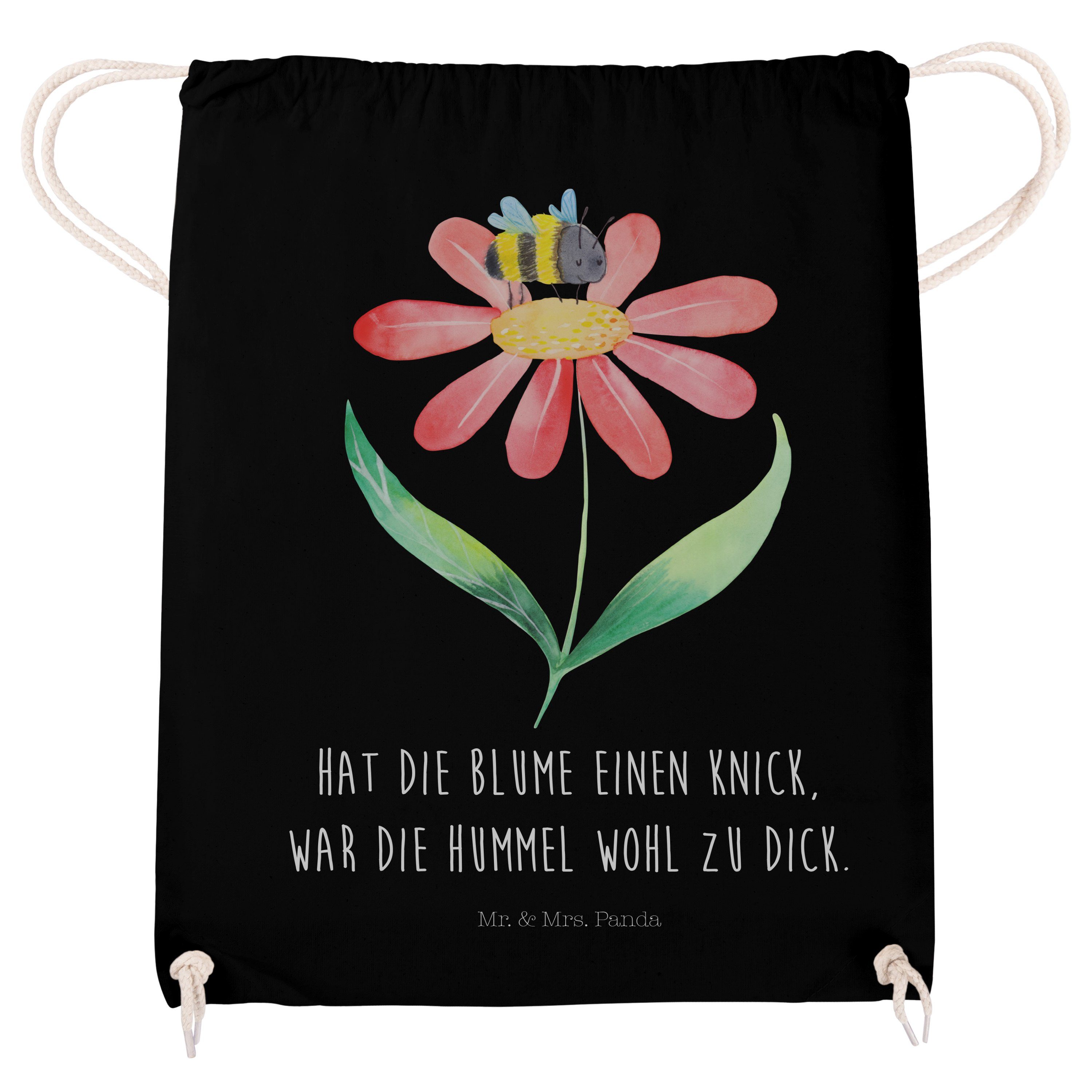 Tasche, Gute Beutel, Blume Tiere, Mrs. Hummel (1-tlg) - Panda & Schwarz Mr. Sporttasche Laune, Geschenk, -