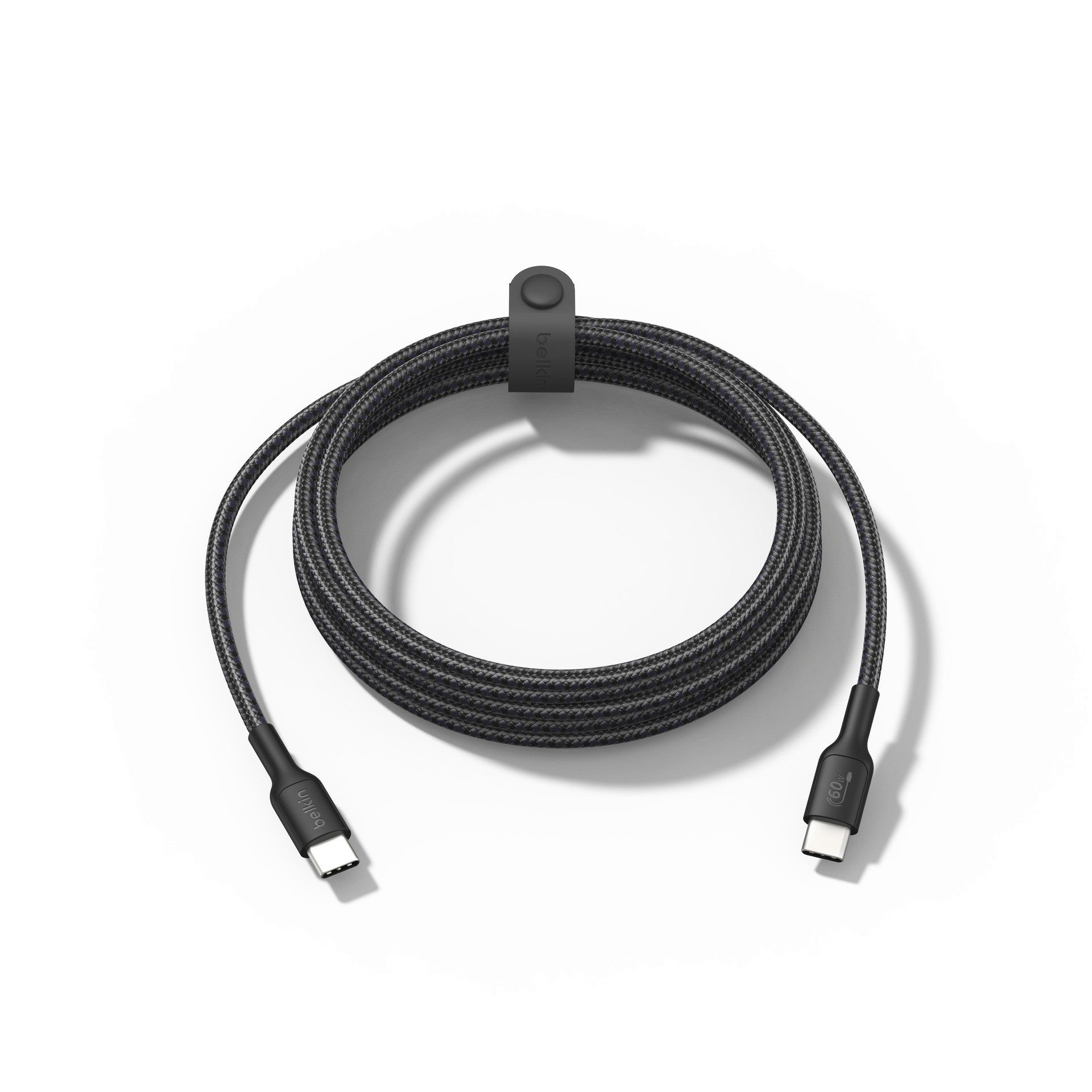 Belkin Gaming geflochtenes USB-C zu USB-C Kabel 60 W USB-Kabel, USB-C, (200 cm)