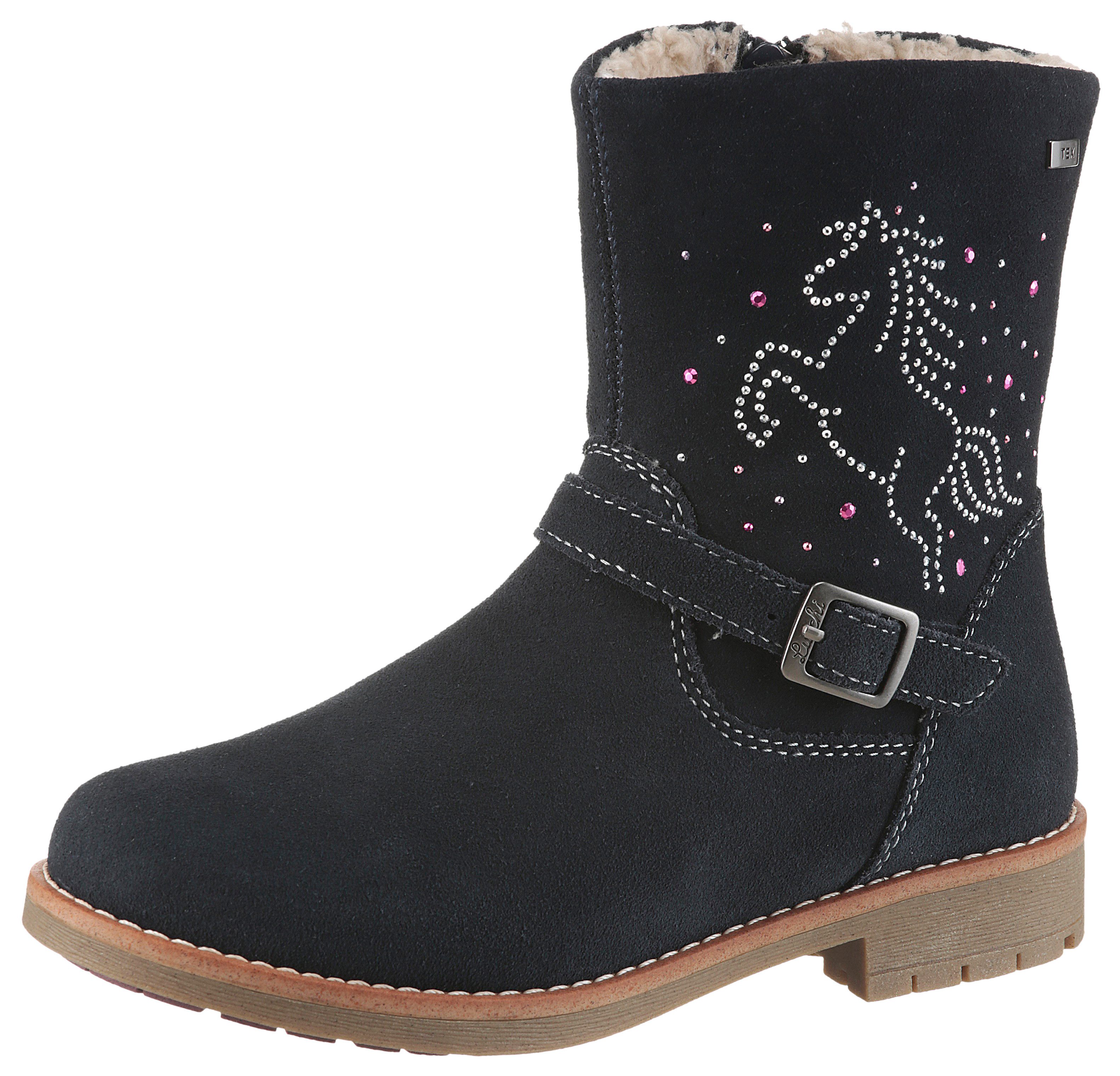 Lurchi Freya TEX, WMS mittel Winterboots Сапоги mit Glitzer-Pferd, Größenschablone zum Download