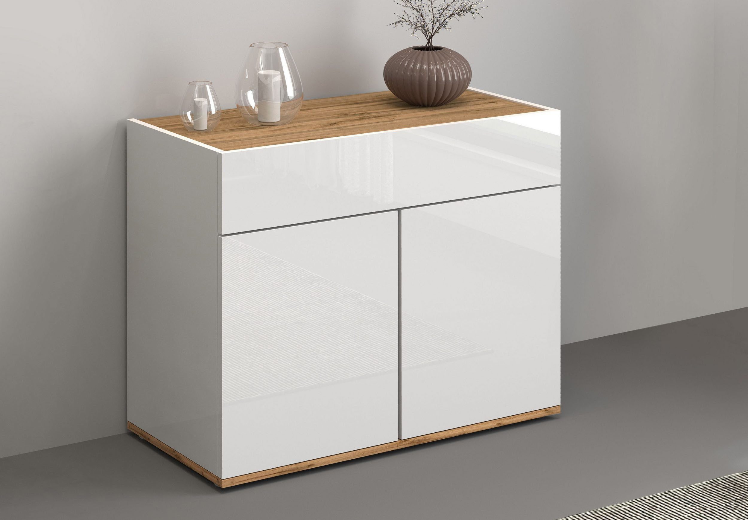 INOSIGN Sideboard Garda, Kommode, Schrank, Kredenz, 2 Türen, 1 Schublade,gr günstig online kaufen