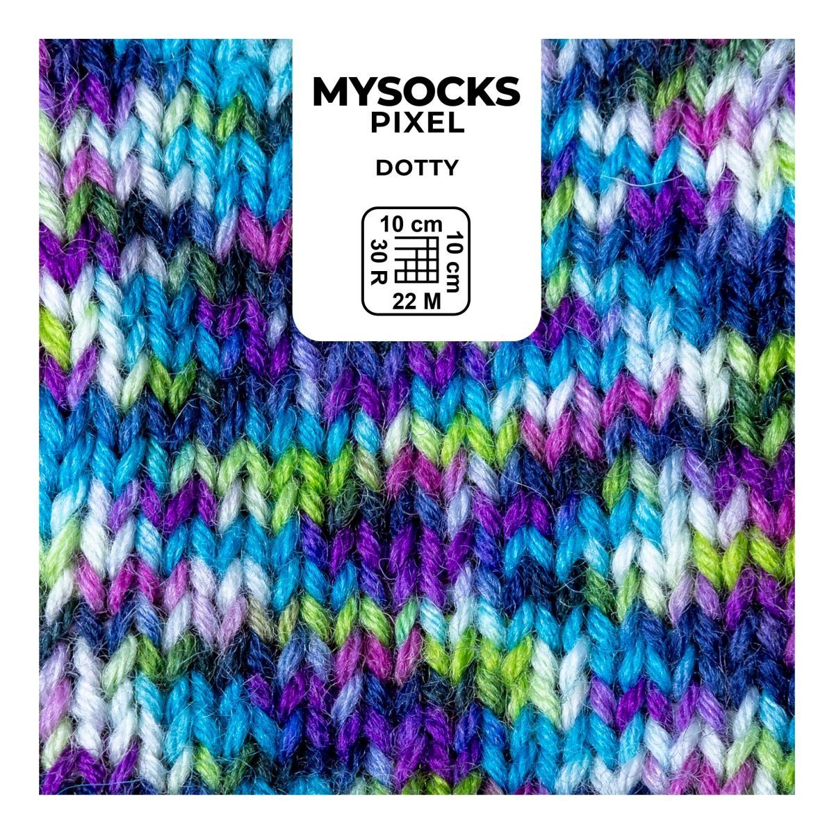 myboshi Sockenwolle myboshi mysocks Pixel, 75% Schurwolle, 25% Polyamid Häkelwolle