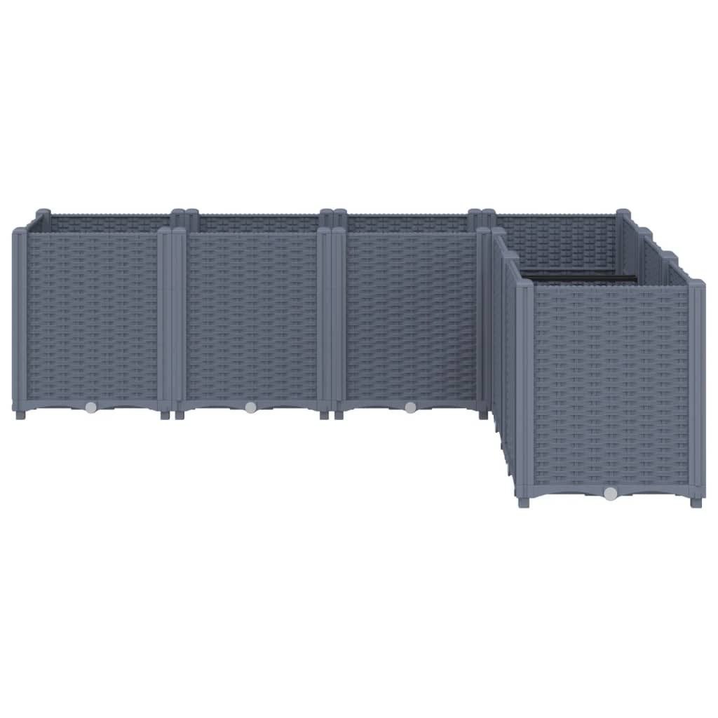 vidaXL Blumentopf Pflanzkübel Blaugrau 160x120x53 cm günstig online kaufen