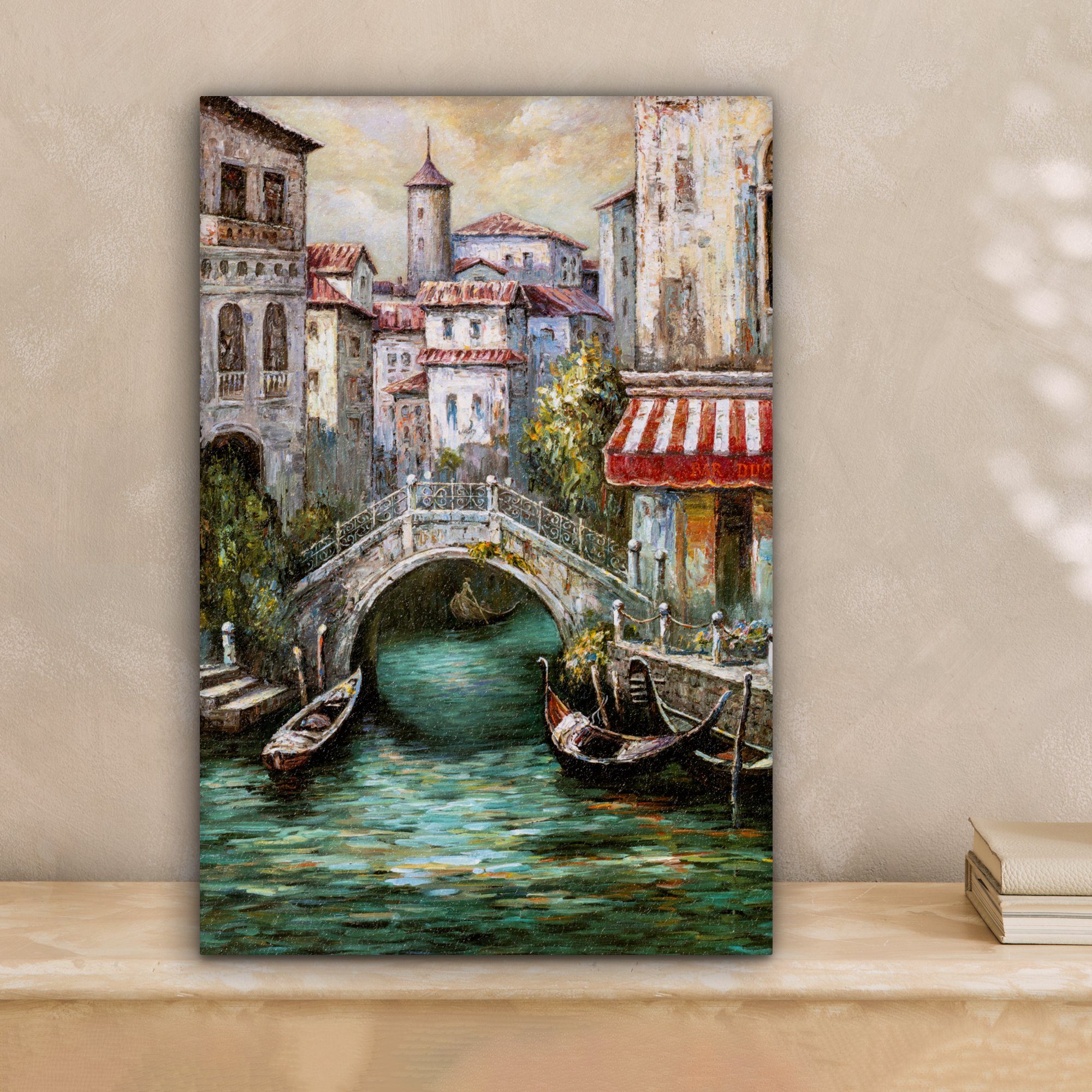 OneMillionCanvasses® Leinwandbild Kunstdrucke - Öl - Wasser - Graben - Ital günstig online kaufen