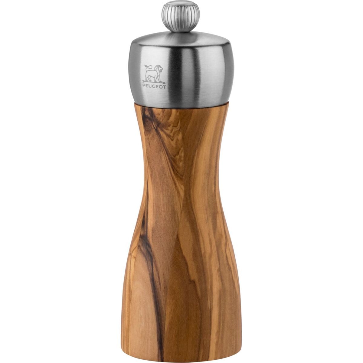 PEUGEOT Gewürzmühle Fidji Salzmühle 15 cm Olivenholz und Edelstahl