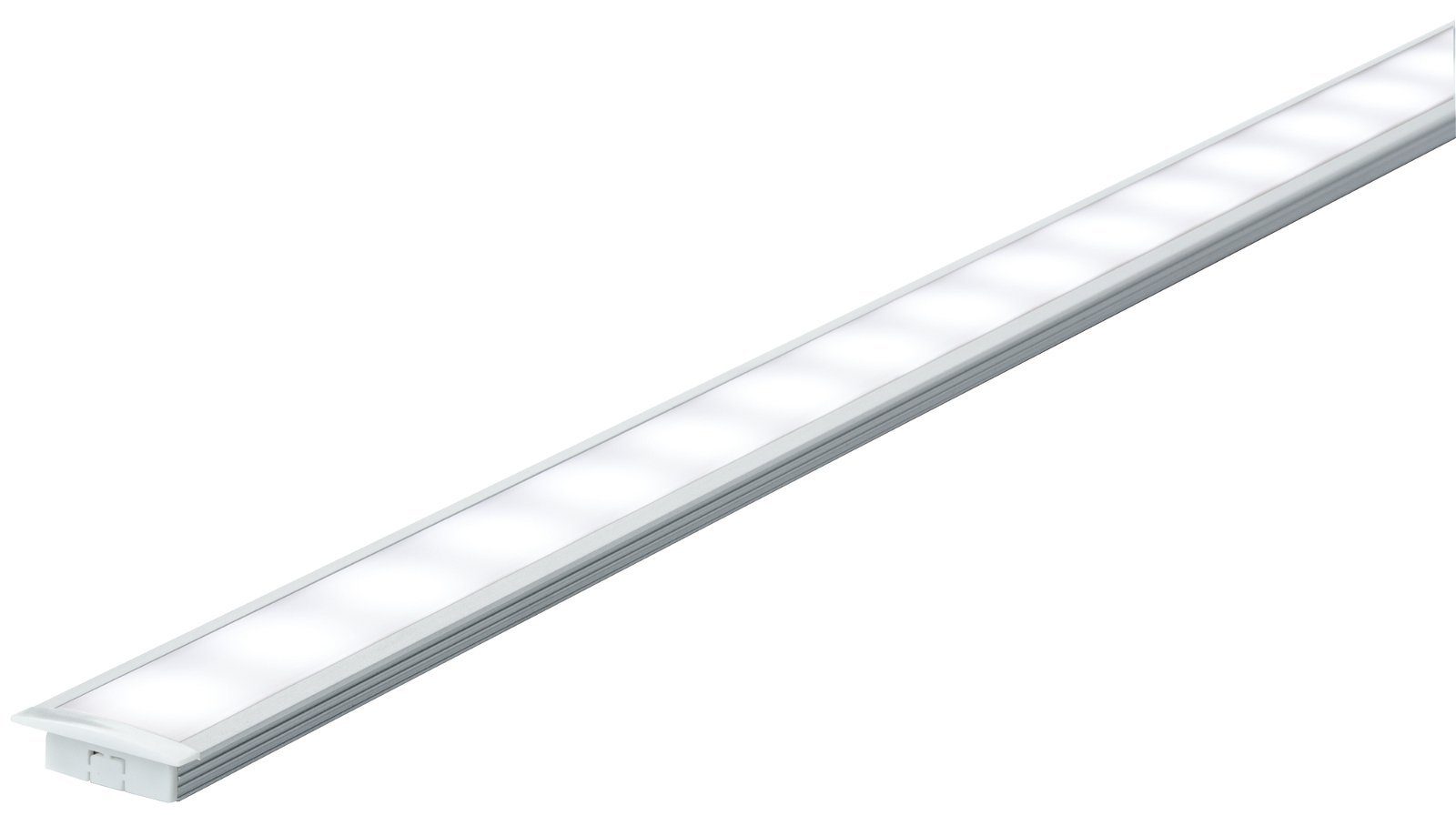Alu Paulmann Floor mit 200cm Profil eloxiert/Satin Function Diffusor LED-Stripe-Profil Kunststoff