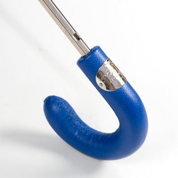 Francesco Maglia Taschenregenschirm, Luxus-Regenschirm, blau, Handmade in Italy