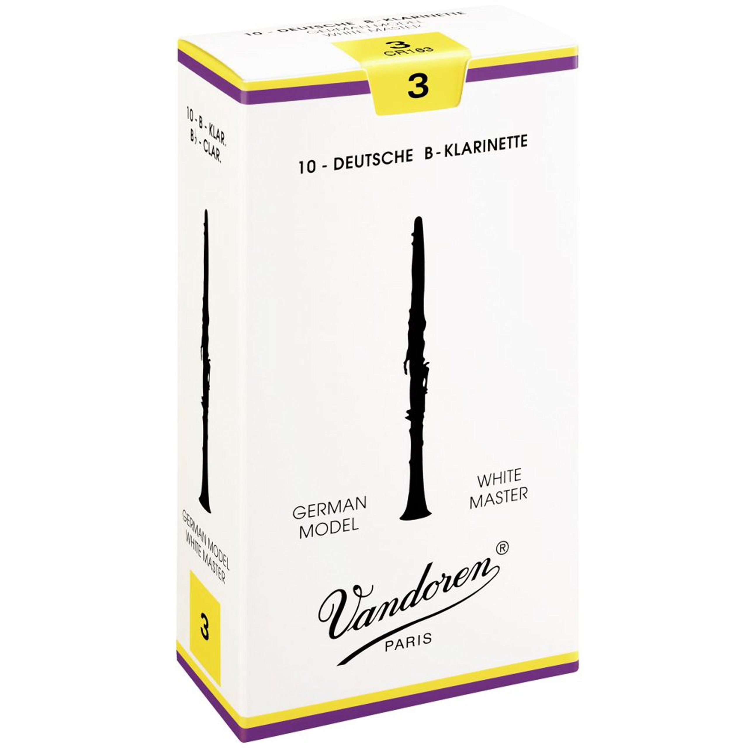 Vandoren Blattabschneider Klarinette, White Master Traditional 2 - Blatt für Bb Klarinette (deutsch)