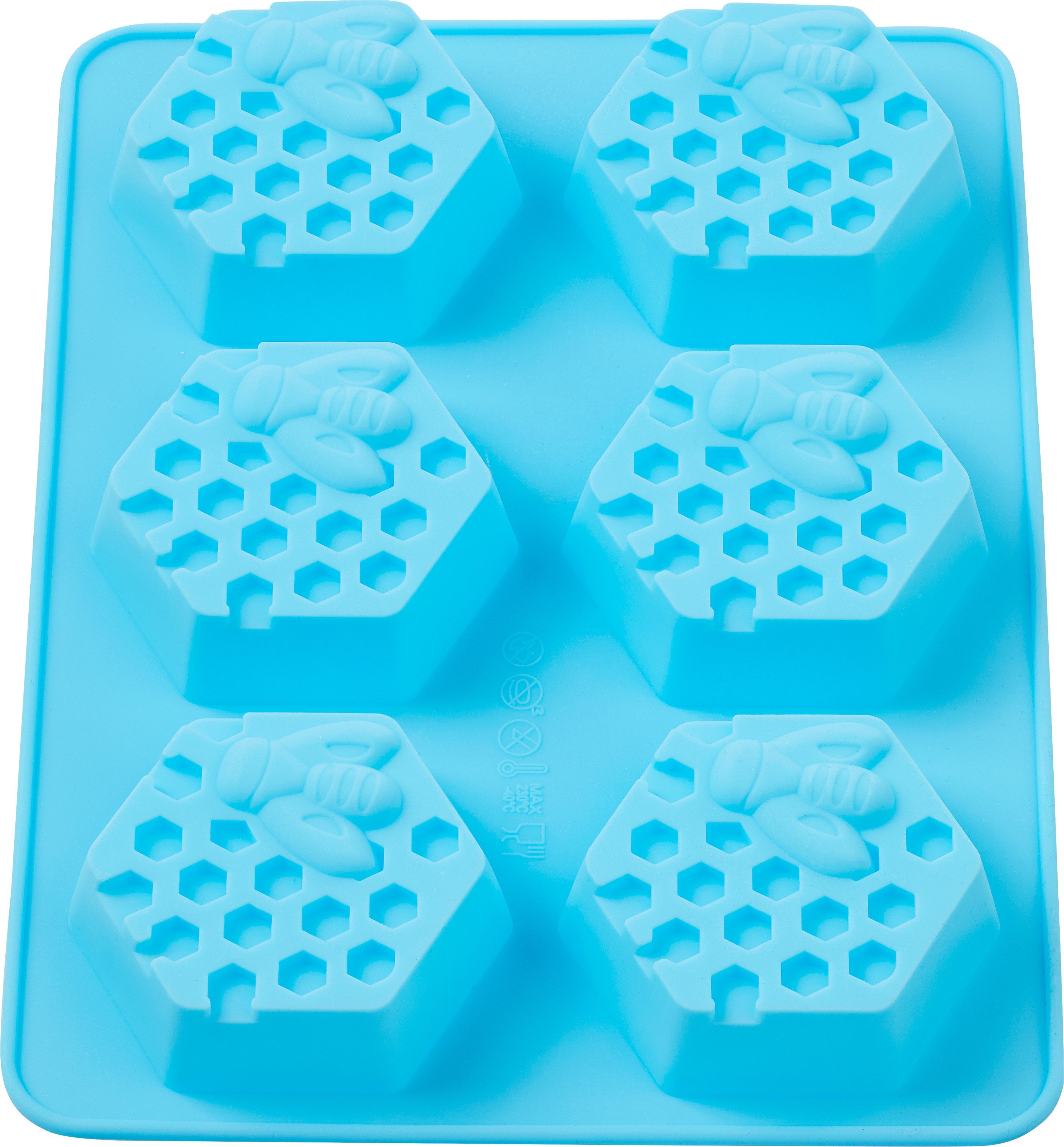 HobbyFun Modellierwerkzeug Silikon Gießform XL Bienenwaben, 24,5 cm x 18,3 cm Füllmenge 240 ml