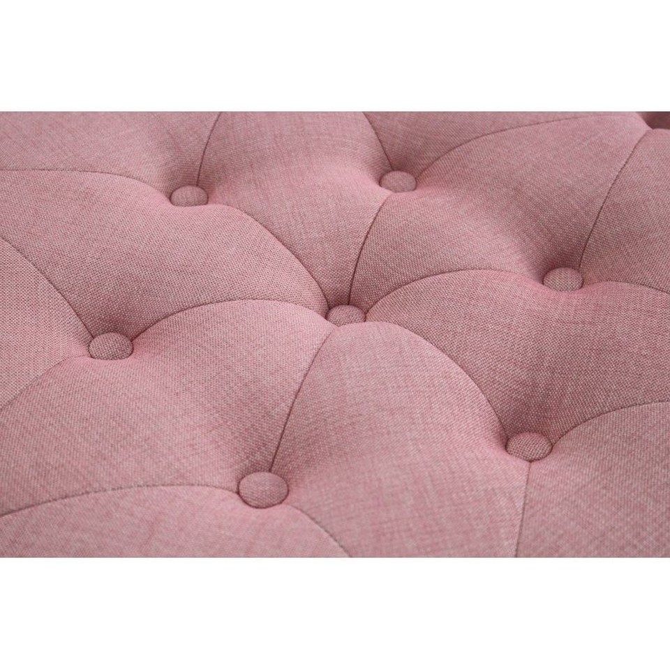 Xlmoebel Hocker Chesterfield Fuß Rufo Sitzpouf für Wohnzimmer Design, Made in Europa