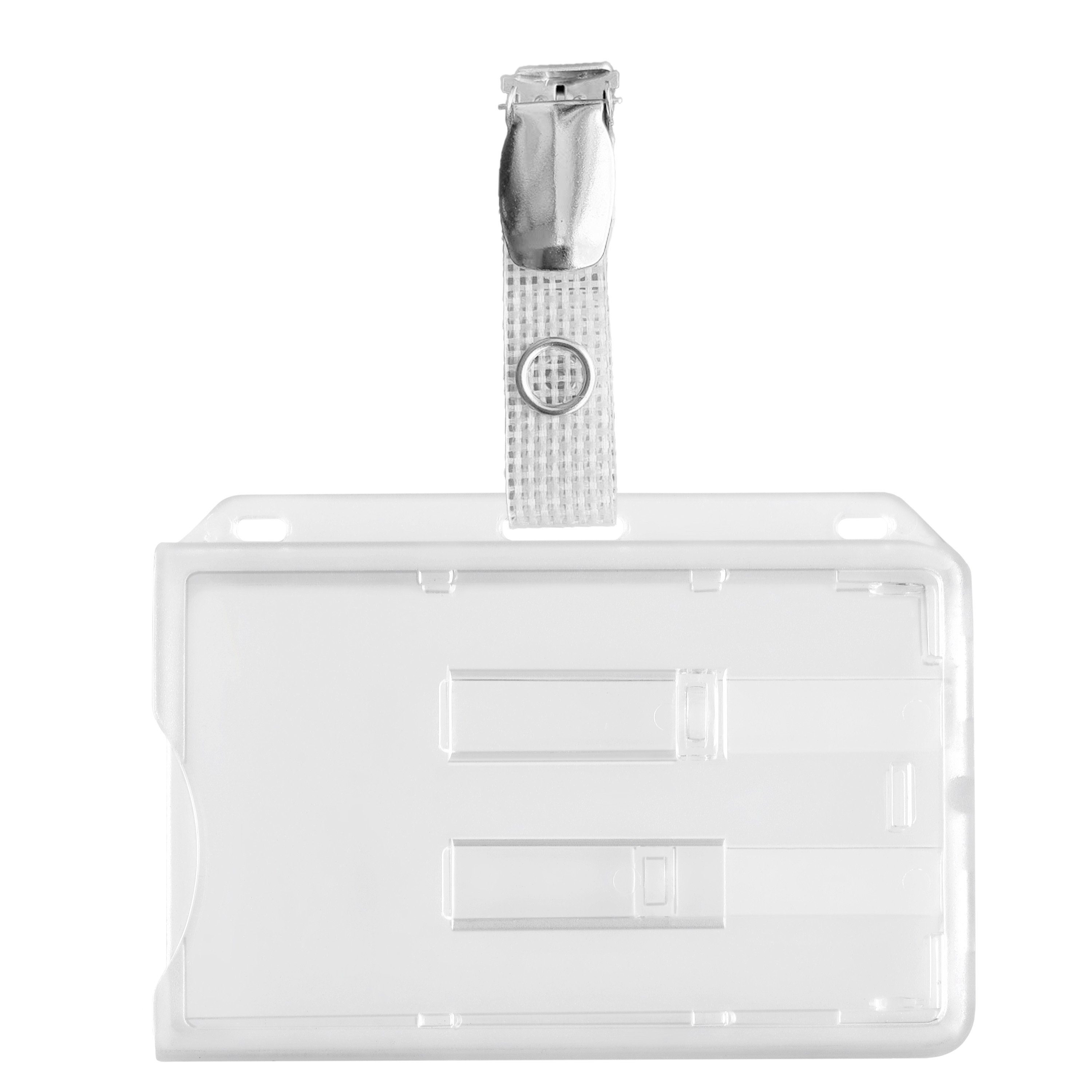 WEBBOMB Schlüsselanhänger 5x Doppel Kartenhalter f 1-2 Karten Ausweishalter günstig online kaufen