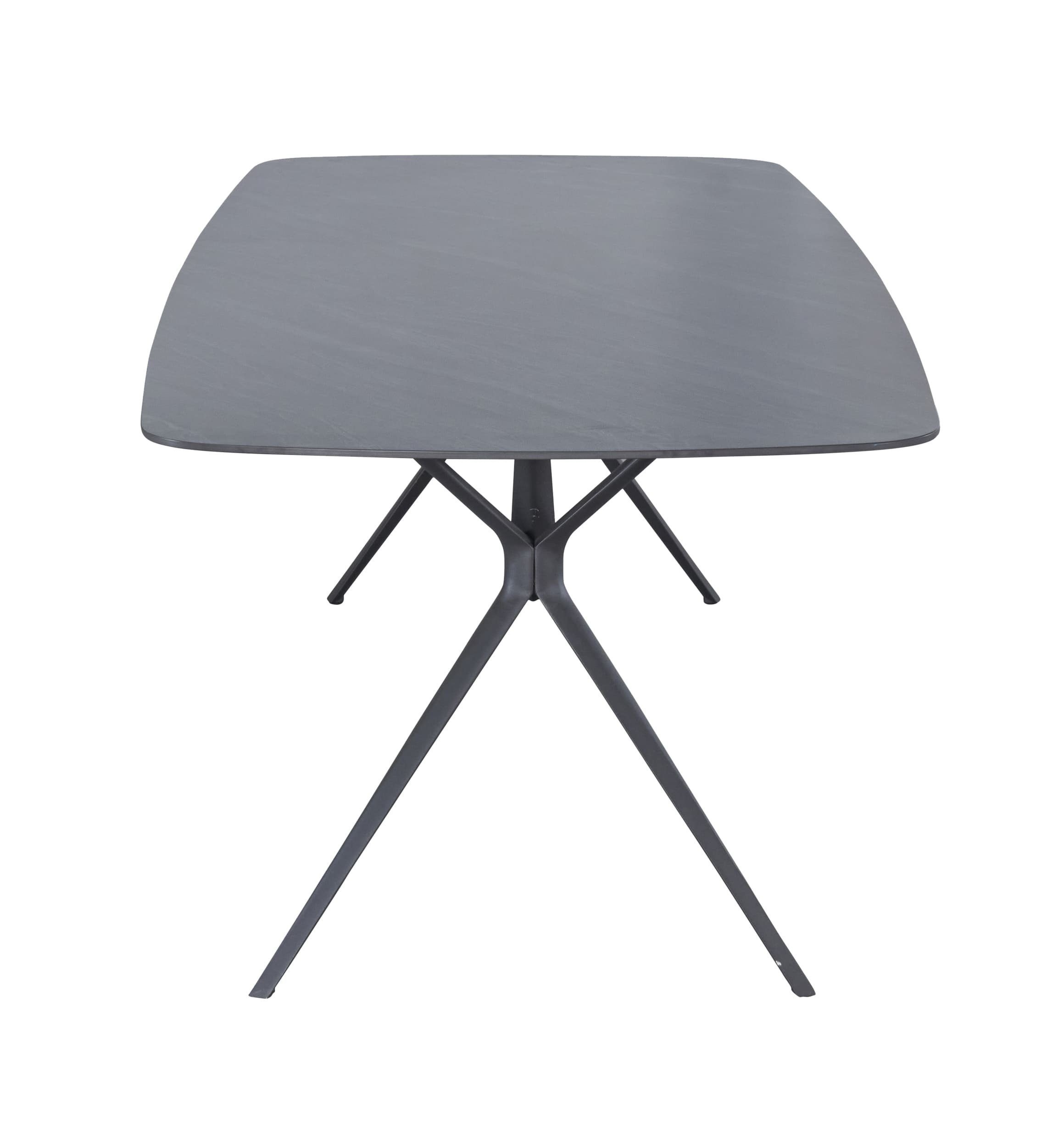 LC Garden Garten-Essgruppe Bari Gartenset III 5tlg. anthrazit Esstisch 180cm + 4 Gartenstühle