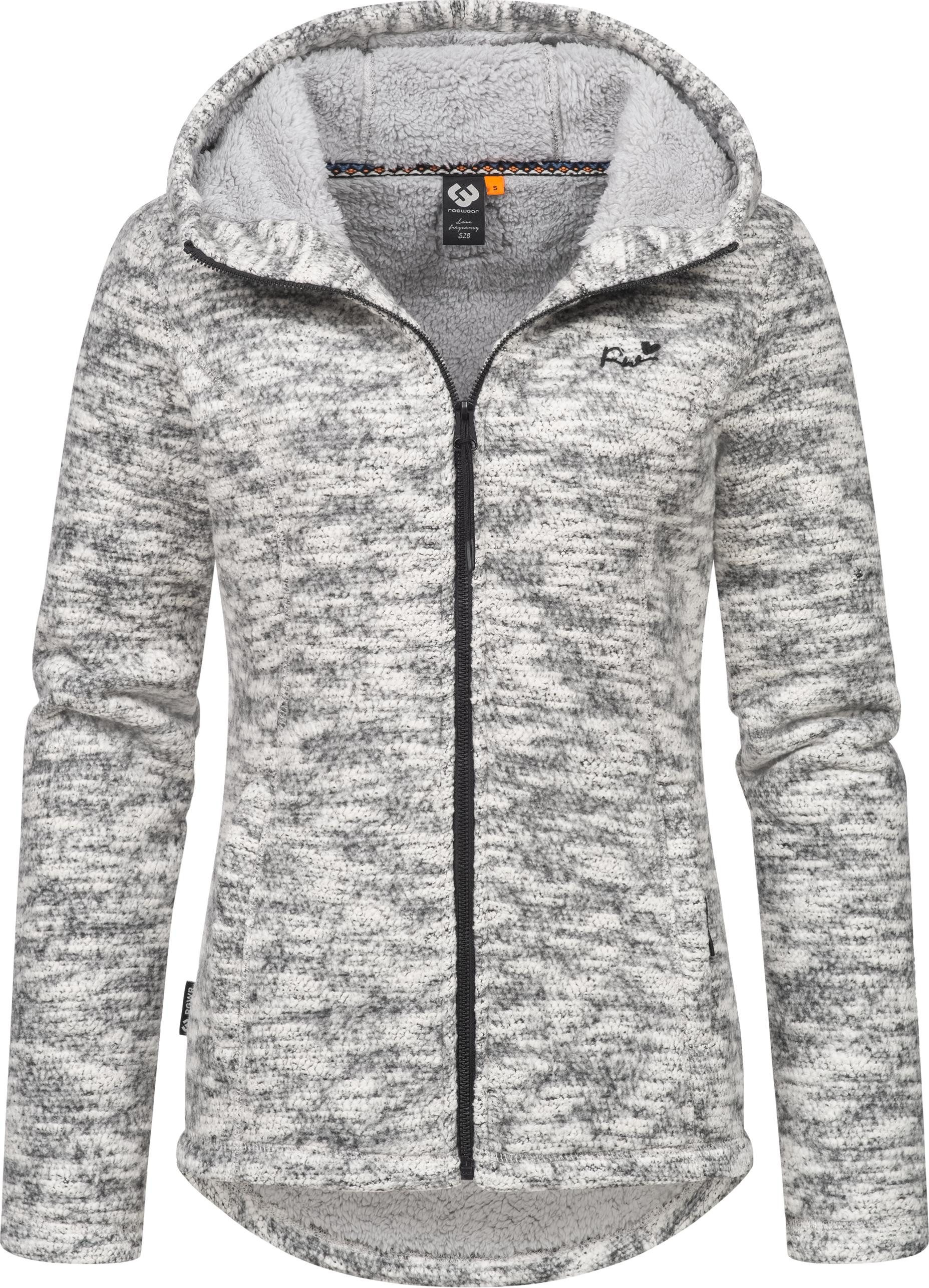 Ragwear Kapuzenstrickjacke Lyshka Melange Kuschelige Kapuzenjacke in Strick günstig online kaufen
