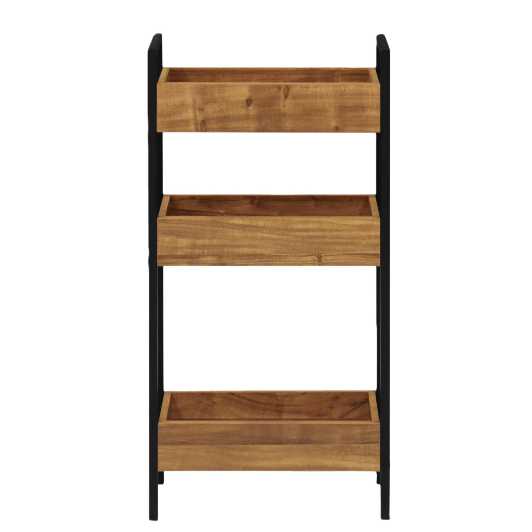 Gotagee Regal 3-Ebenen Regal Aufbewahrungskasten Wohnzimmerregal Bücherrega günstig online kaufen