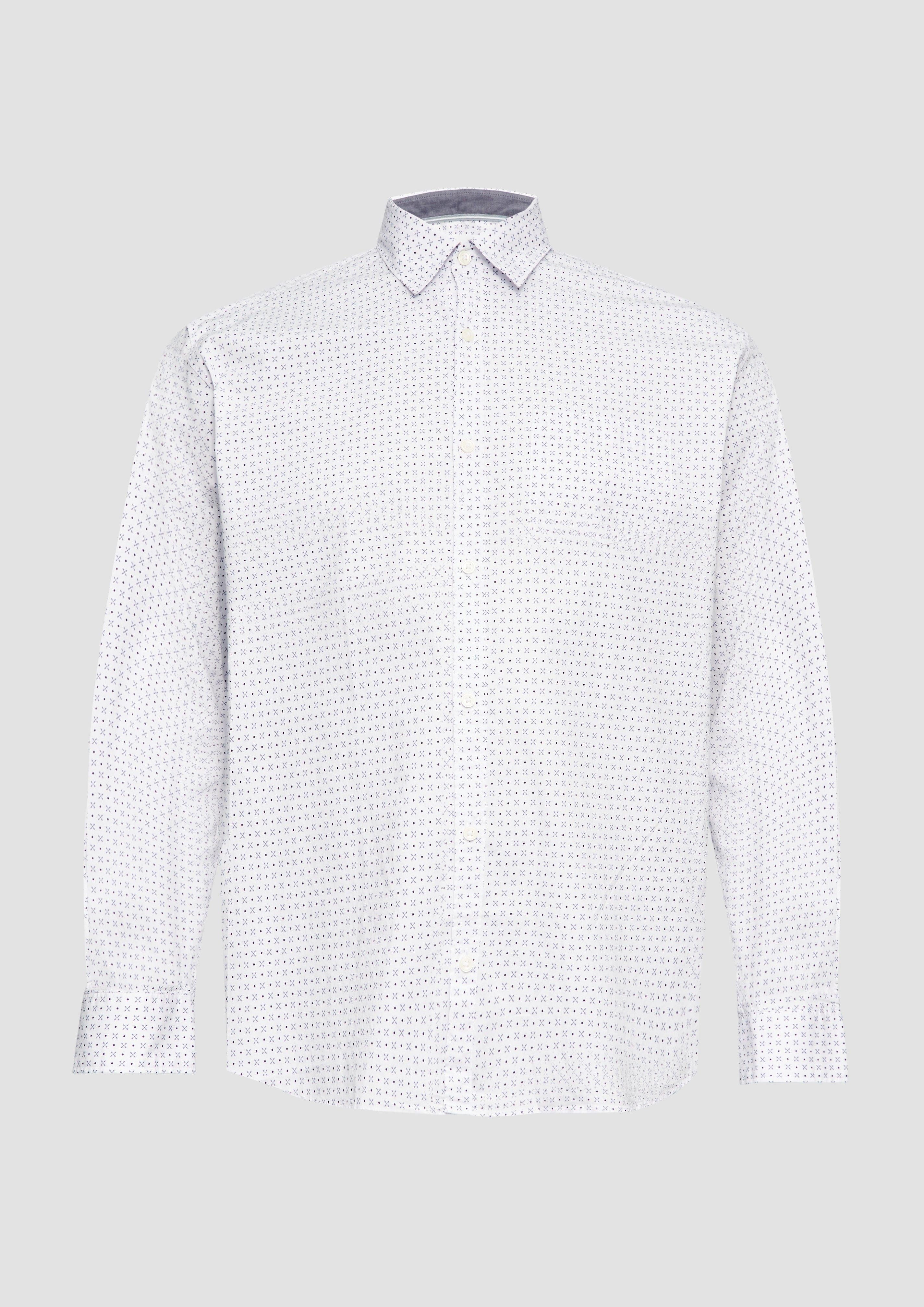 Langarmhemd Hemd im Slim Fit
