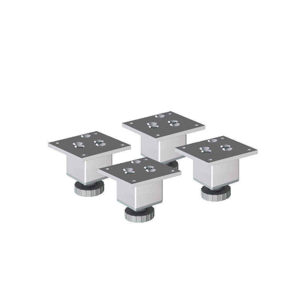 sossai® Мебельfuß Höhenverstellbare Aluminium Мебельfüße, (4-St)