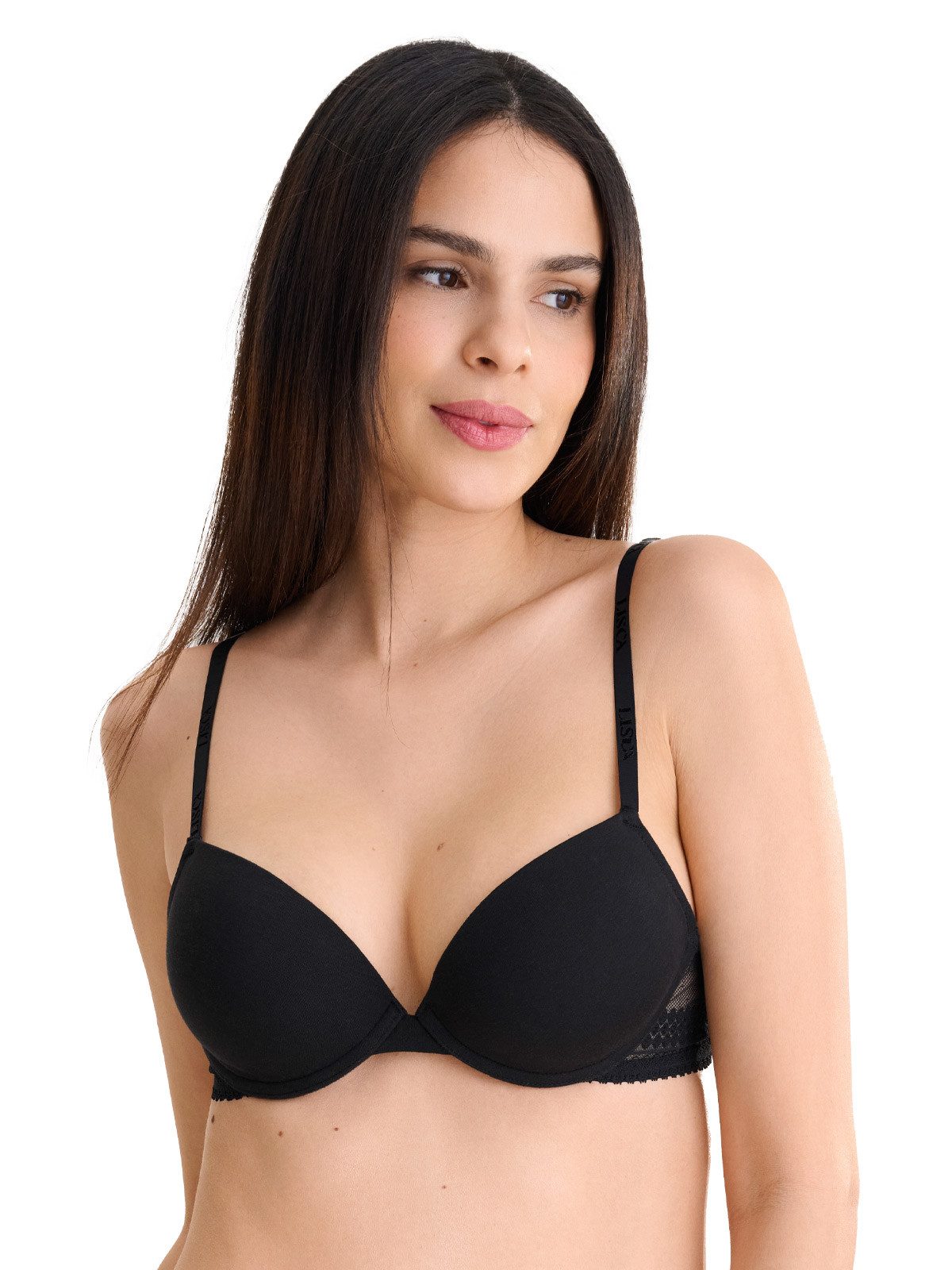 Lisca Push-up-BH Push up BH Fusion (Stück, 1-tlg) gepolsterte Schalen mit Bügel, zweigeteilte Träger verstellbar