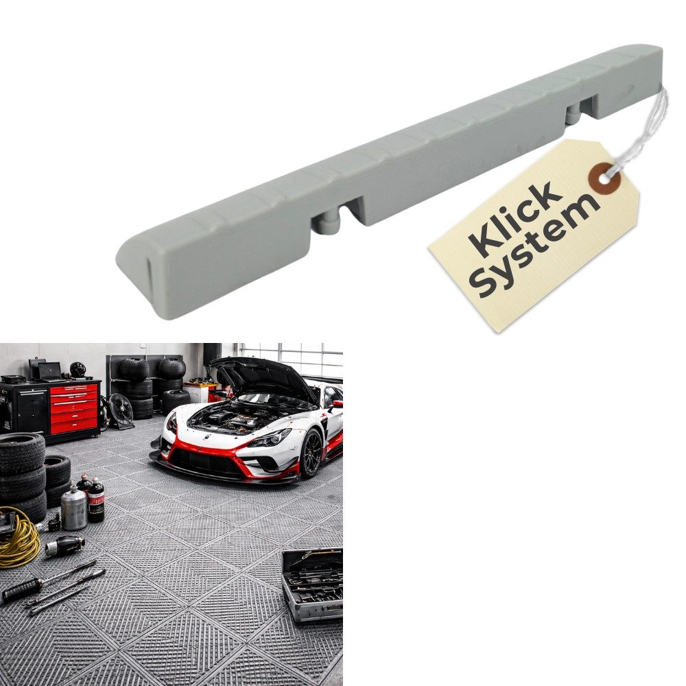 GarPet Outdoor-Bodenplatte Klickfliesen Set Bodenplatte Kunststoff Garage Drainage Garagenboden