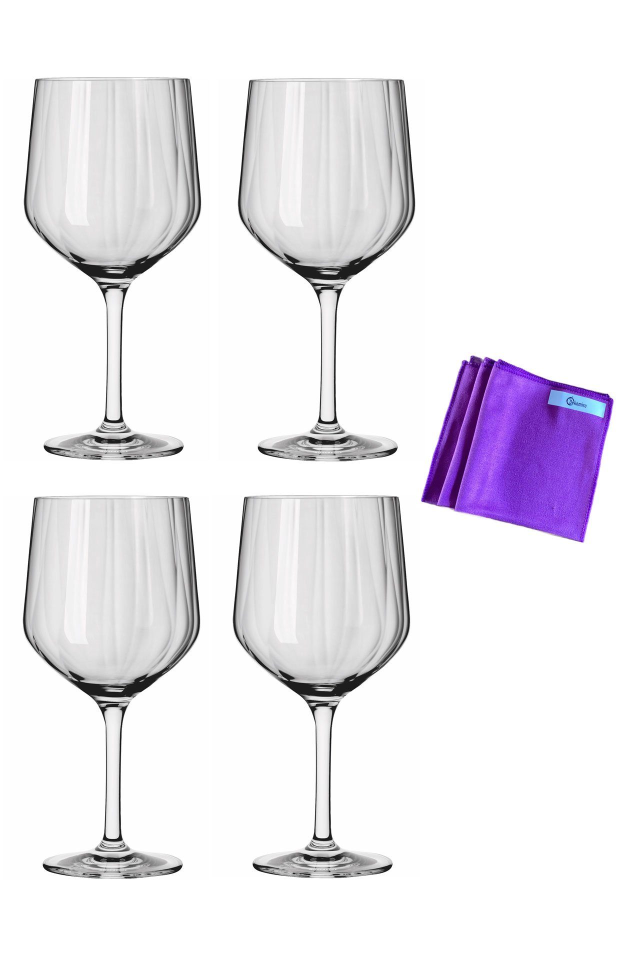 Cocktailglas Sternschliff Gin 4er-Set neu im Dekomiro Set