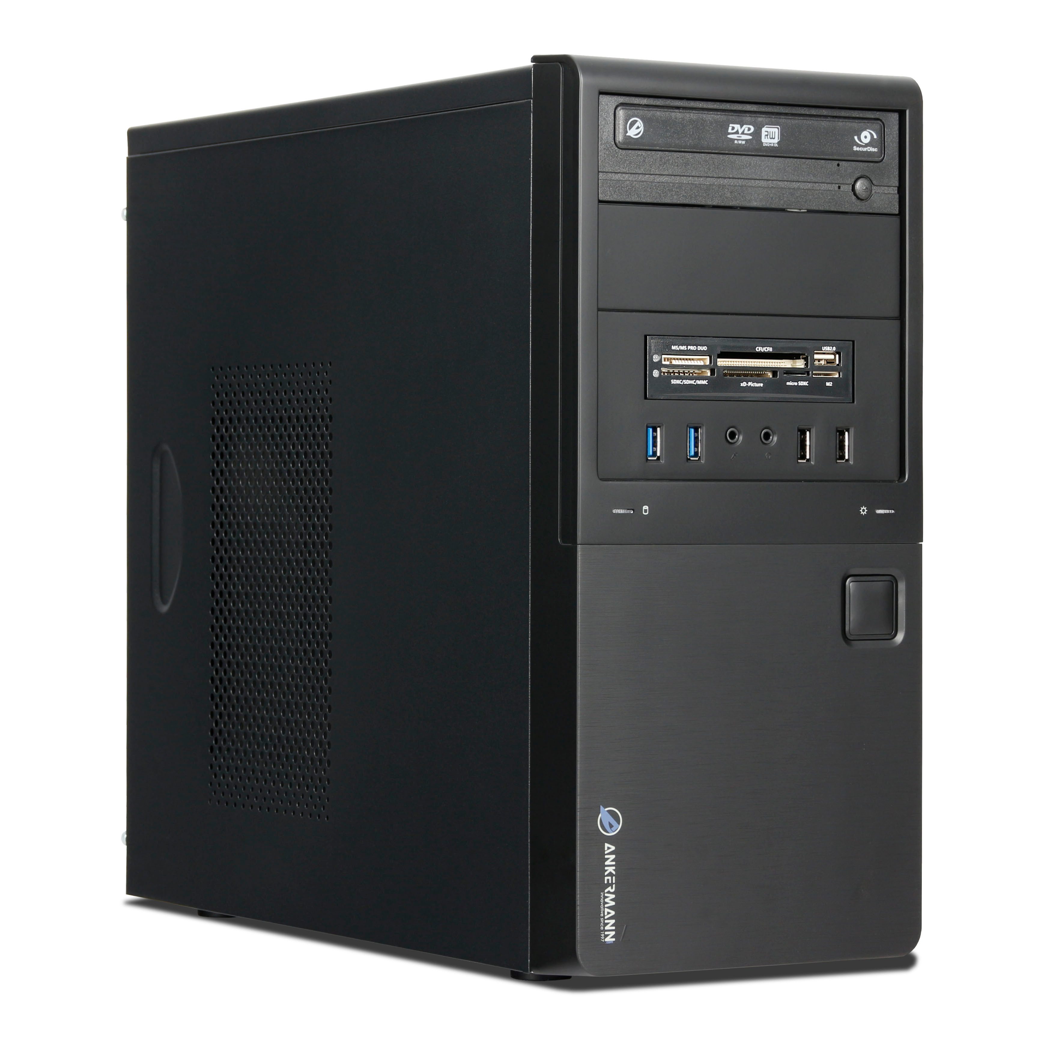 ANKERMANN-PC Business Work V3 PC (AMD Ryzen 7 5700G, Radeon Onboard Graphics, 16 GB RAM, 1000 GB SSD, Luftkühlung)