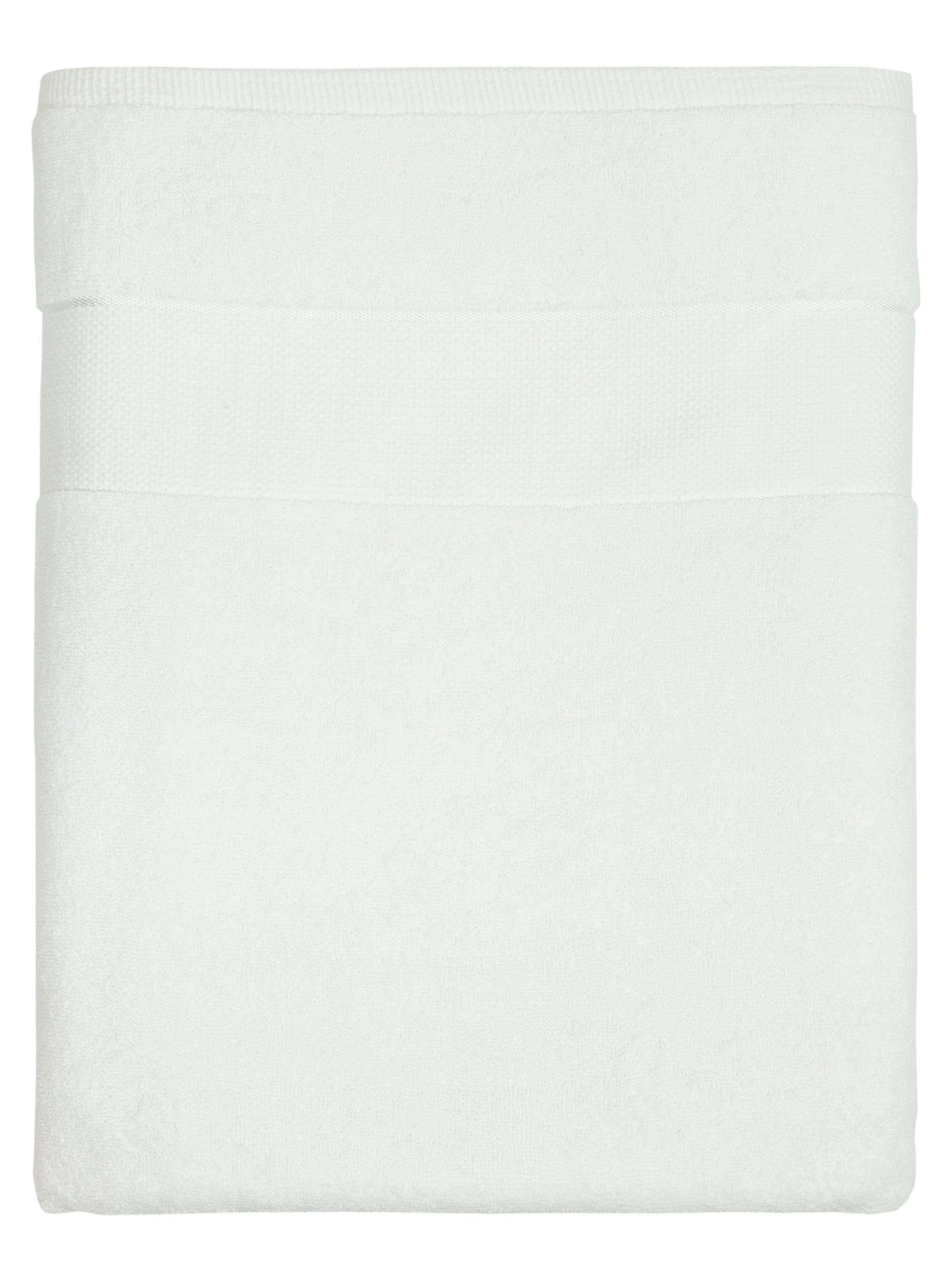 XXL - BANANALU Saunatuch Badetuch, 600g/m2 100x180cm XL Baumwolle Großes Frottiertuch White 100% (1-St) Baumwolle