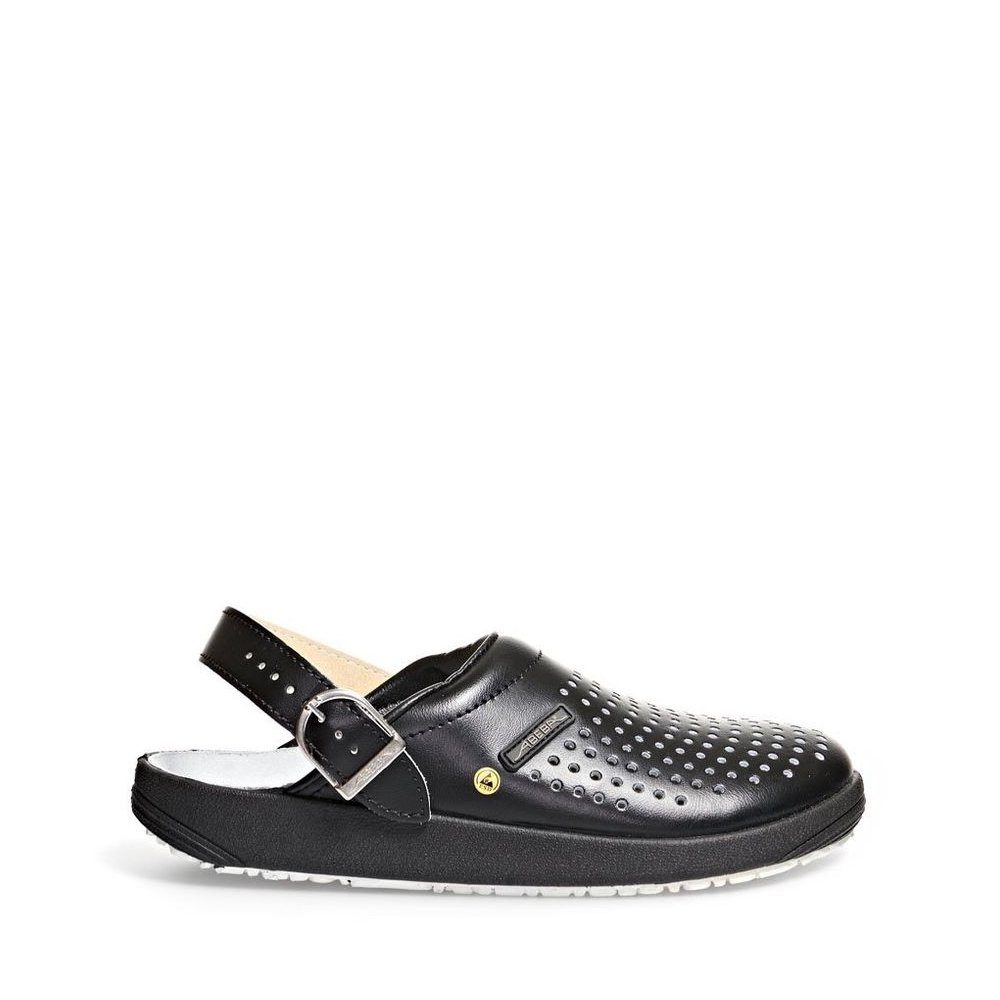 Berufs-Clog – Leder Esd Rubber-Sohle Src Rutschhemmung Berufsschuh