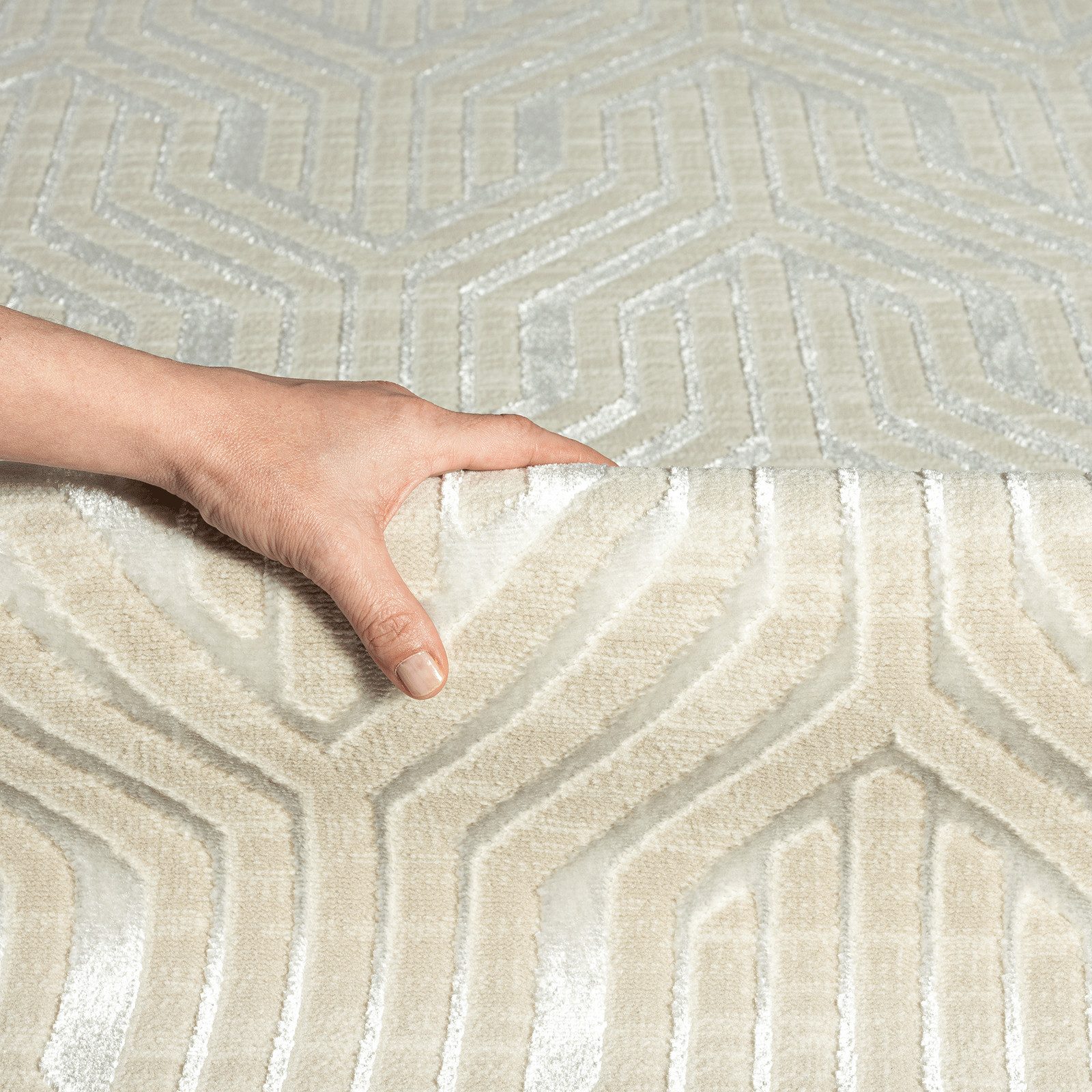 the carpet Teppich »Mila« rechteckig 8 mm Höhe moderner Wohnzimmer Teppich günstig online kaufen