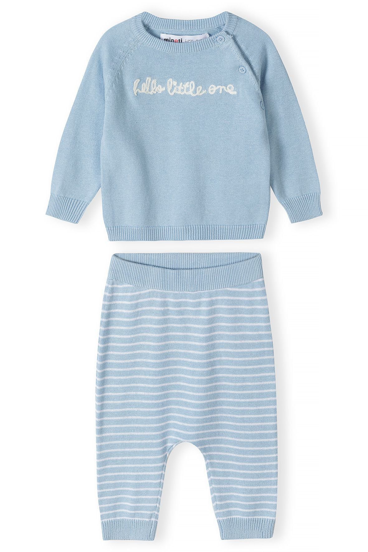 MINOTI Langarmshirt & Leggings im Set (0-18m) Blau