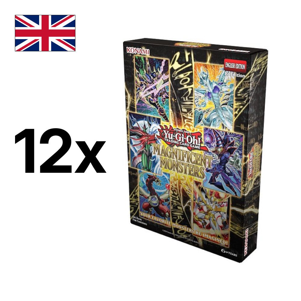 Konami Sammelkarte Yu-Gi-Oh! Magnificient Monsters Box Case English 1. Edition (12 Boxen)