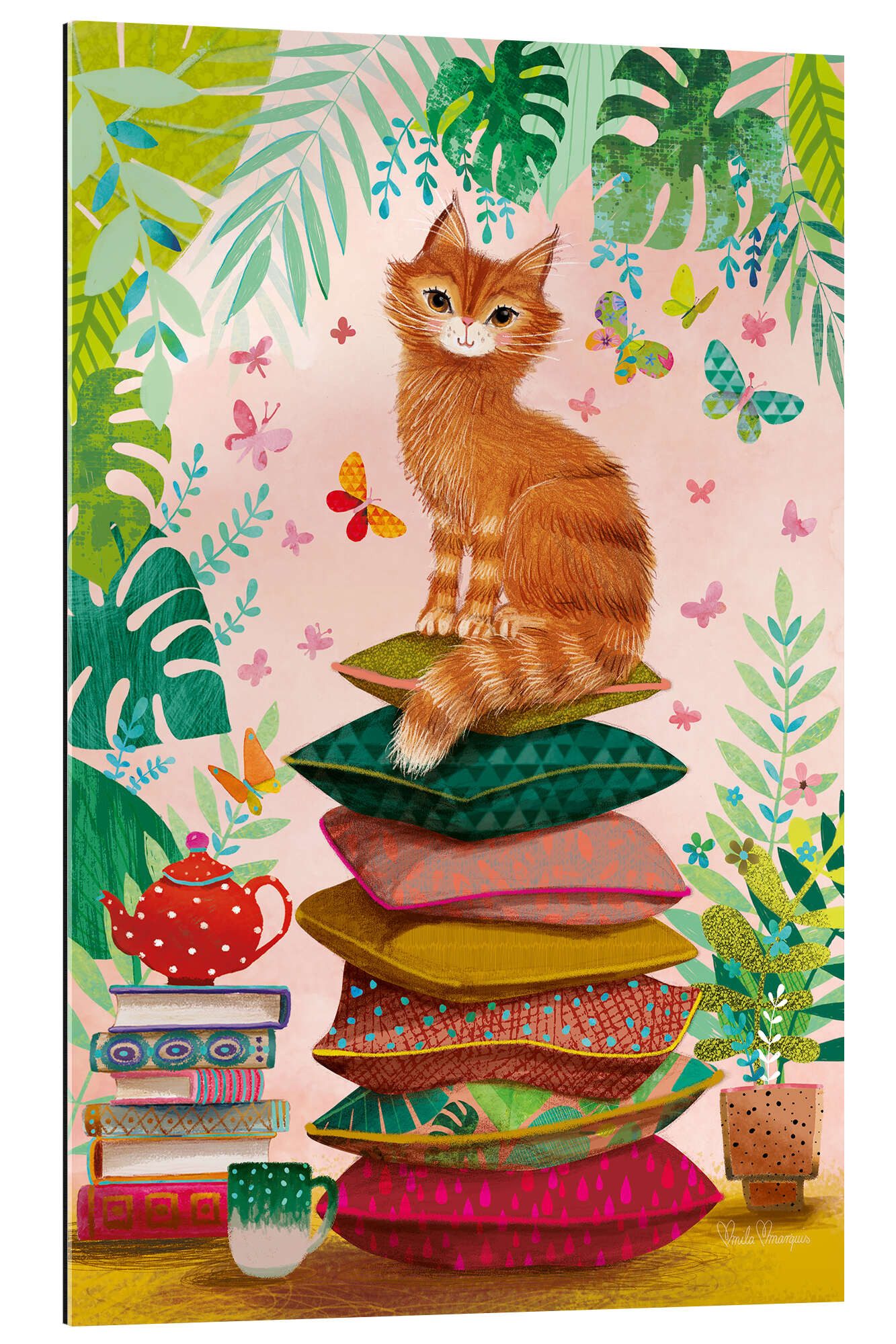 Posterlounge Wandbild Katzenqueen, Mila Marquis, erhältlich als Poster, Leinwandbild, Wandsticker oder Acrylglasbild