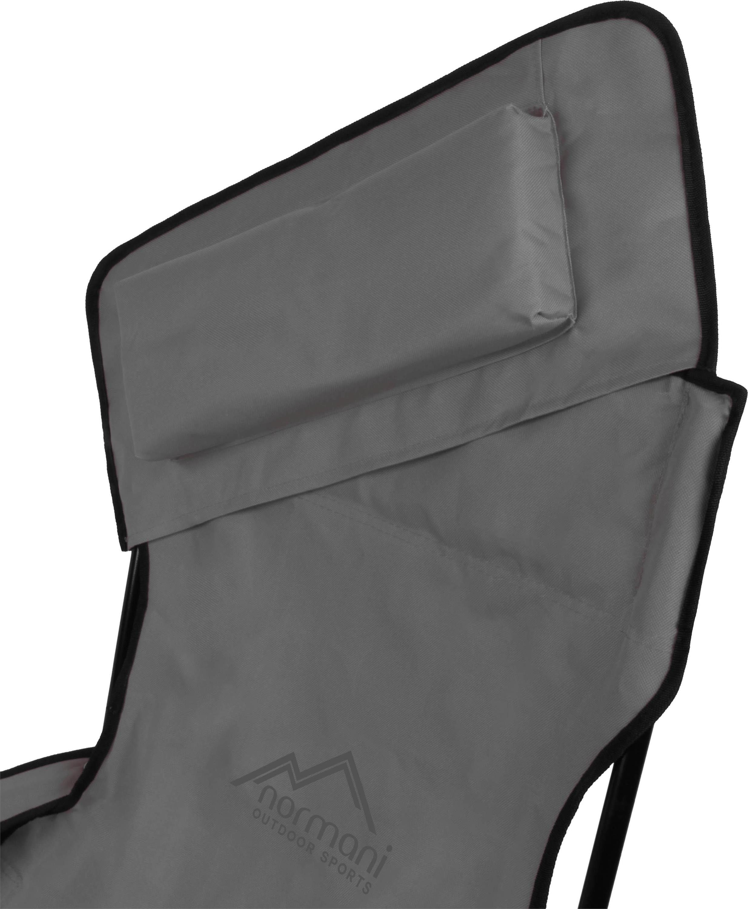 normani Campingstuhl Outdoor-Klappstuhl Nipigon, Campingstuhl Angelstuhl mit Getränkehalter - Gartenstuhl bis zu 150 kg