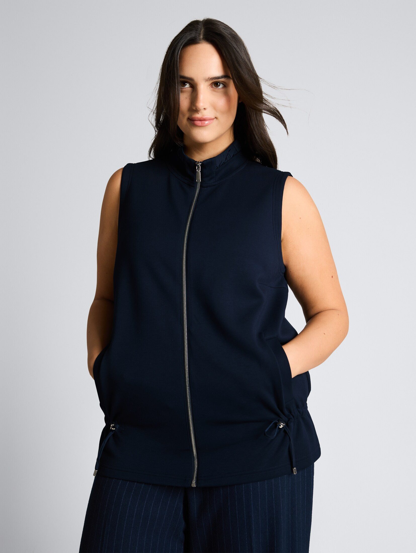 TOM TAILOR PLUS Sweatjacke Strick & Sweatshirts Plus Size - Scuba Sweatwest günstig online kaufen