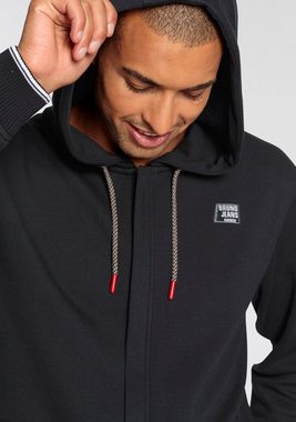 Bruno Banani Kapuzensweatjacke mit mehrfarbigen Kordeln