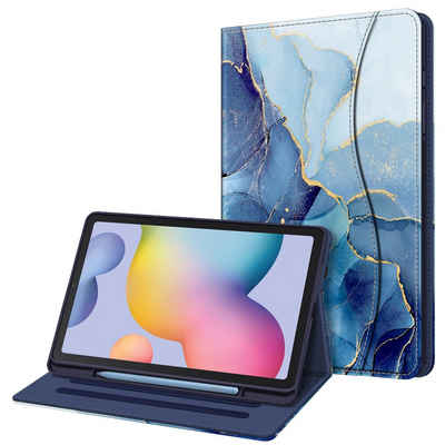 Fintie Tablet-Hülle Hülle für Samsung Galaxy Tab S6 Lite 10.4 2022/2020 SM-P610/P613/P615/P619, Soft TPU Rückseite Gehäuse Schutzhülle mit S Pen Halter und Dokumentschlitze
