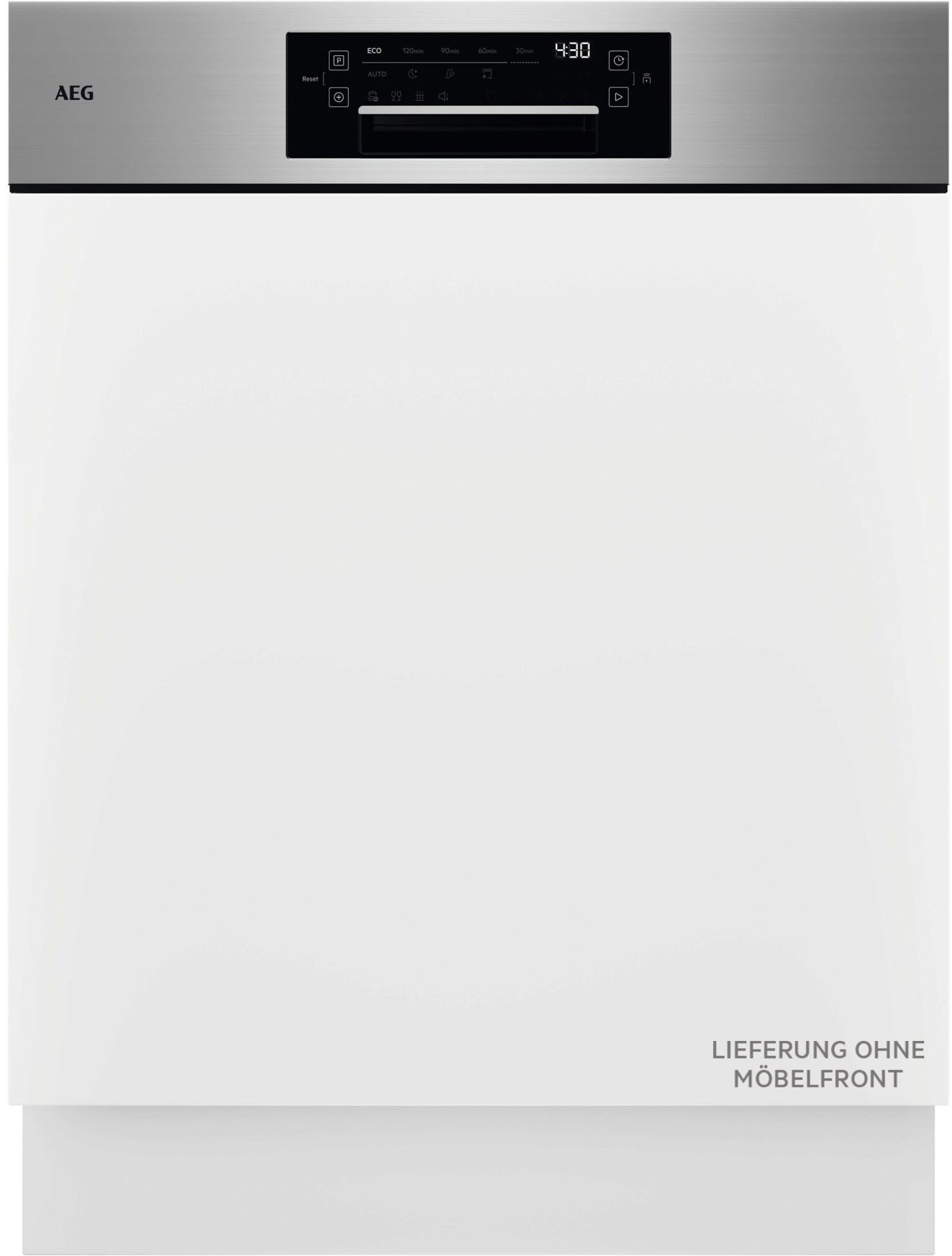 AEG teilintegrierbarer Geschirrspüler 9000 GT9200X2SCM, Leise Spülmaschine 38 dB kraftvoll gegen Eingebranntes EEK A-10 %