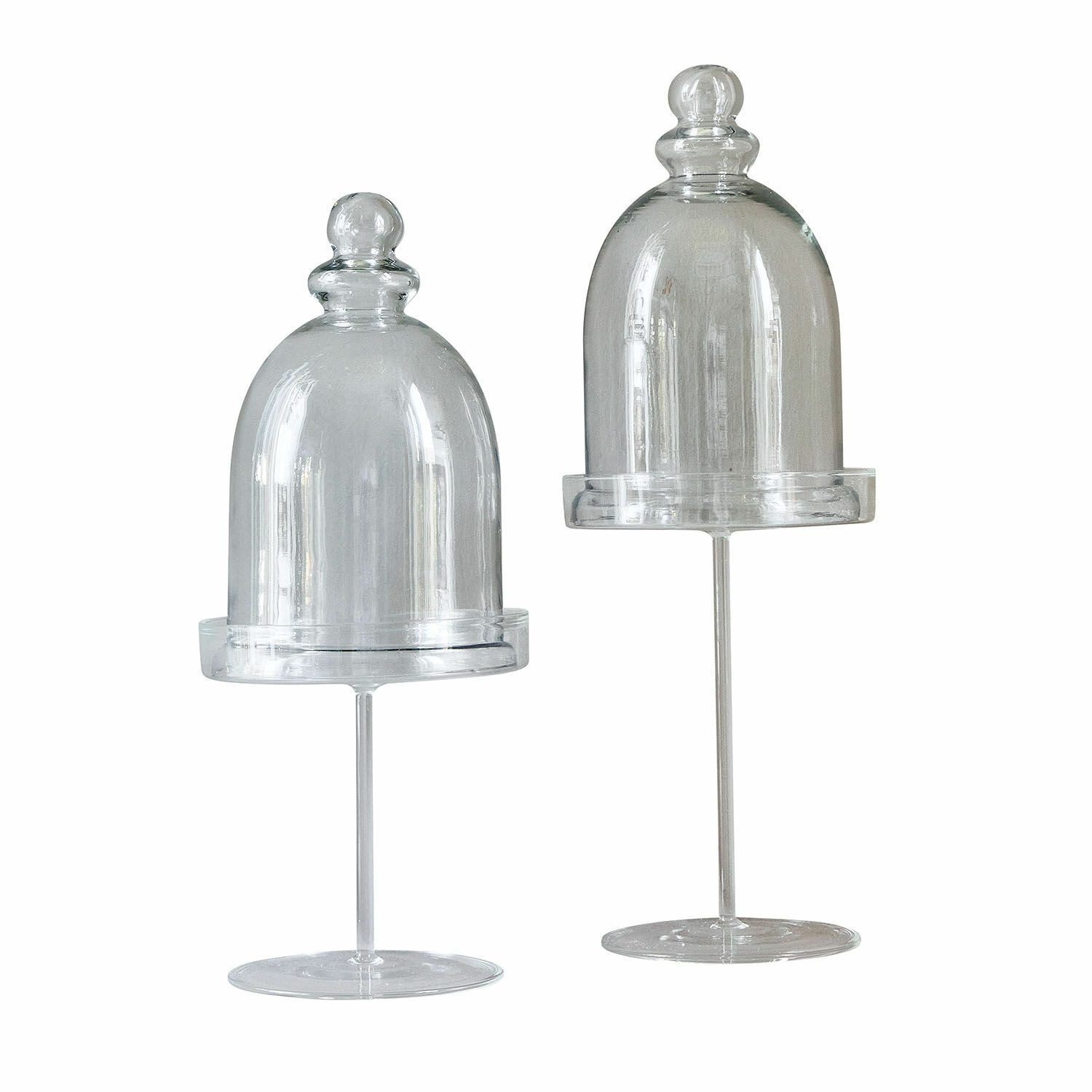 Vorratsdose Glasglocke 2er Set Hibous klar