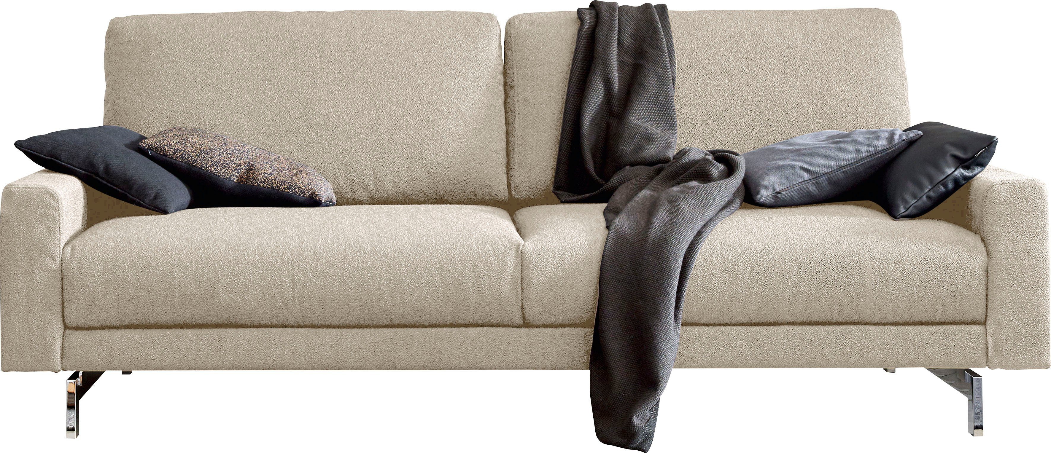 Armlehne cm sofa hs.450, hülsta 3-Sitzer glänzend, Breite 204 niedrig, Fuß chromfarben