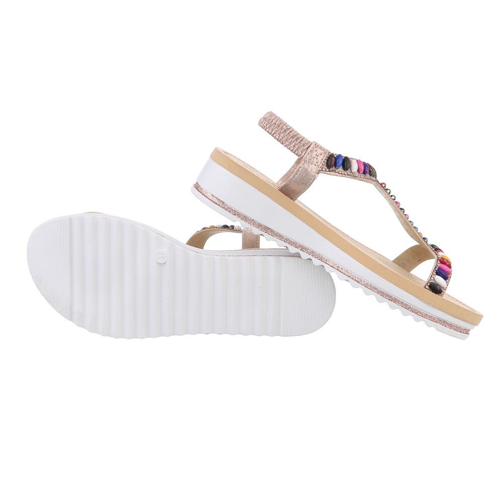 Ital-Design Damen Freizeit Riemchensandalette (86016941) Keilabsatz/Wedge günstig online kaufen