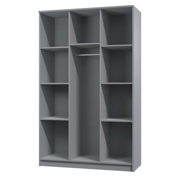 MOEBLO Drehtürenschrank MARSALA 3D (Kleiderschrank 3-türig Schrank Garderobe Schlafzimmer) (B x H x T): 120x193x50 cm