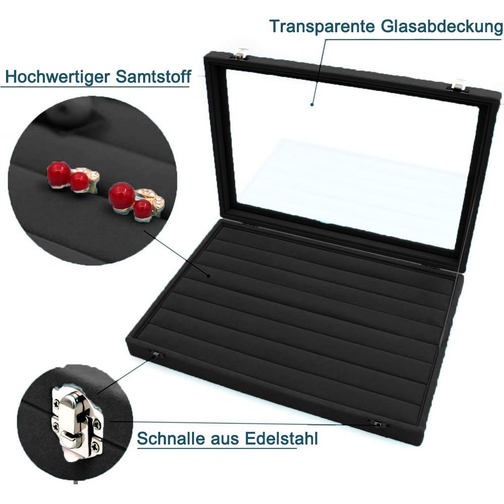 Jormftte Schmuckkassette Aufbewahrungsbox,Schmucklade Ring