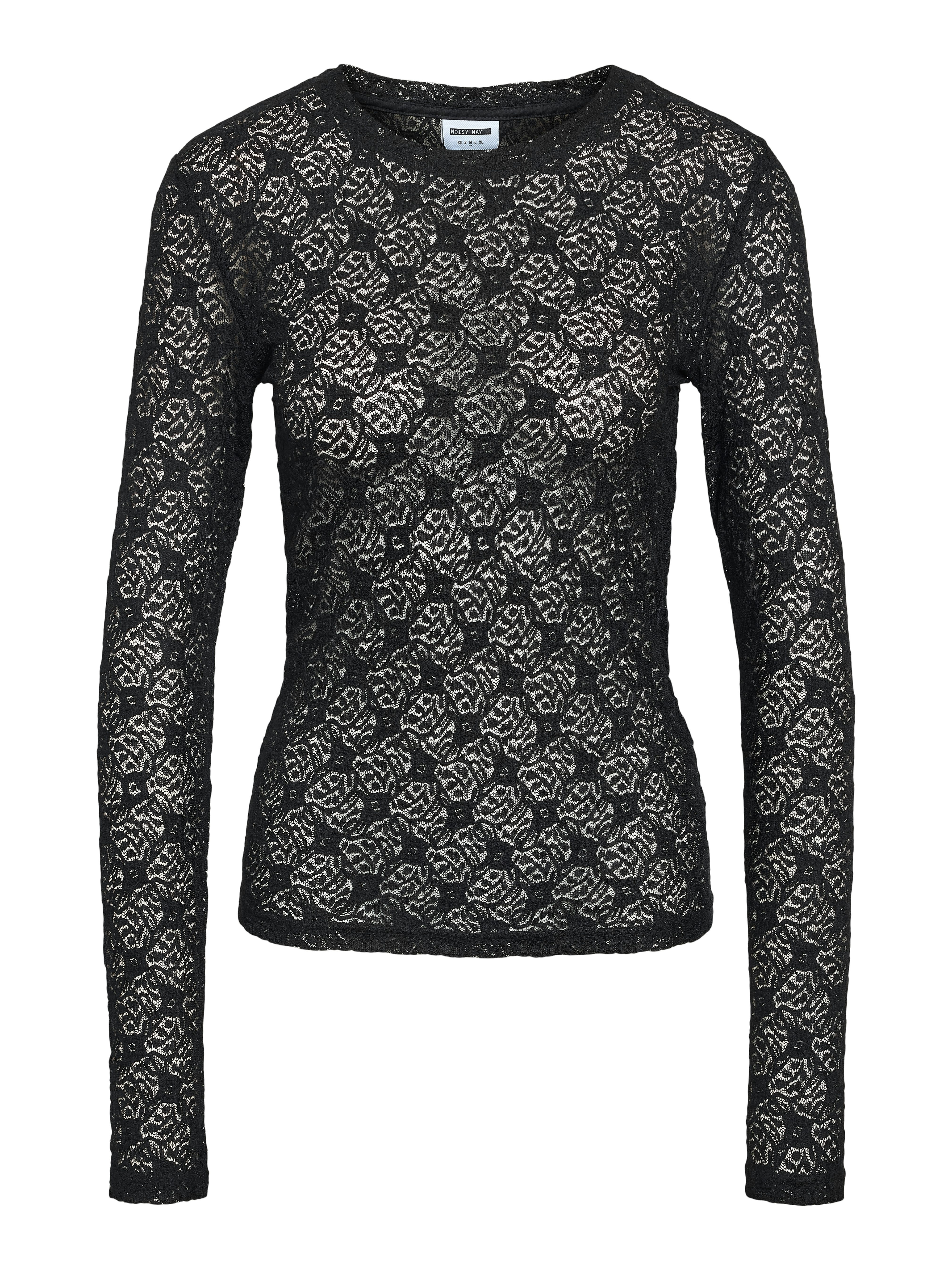 Spitzenshirt NMJUDITH L/S LACE TOP NOOS