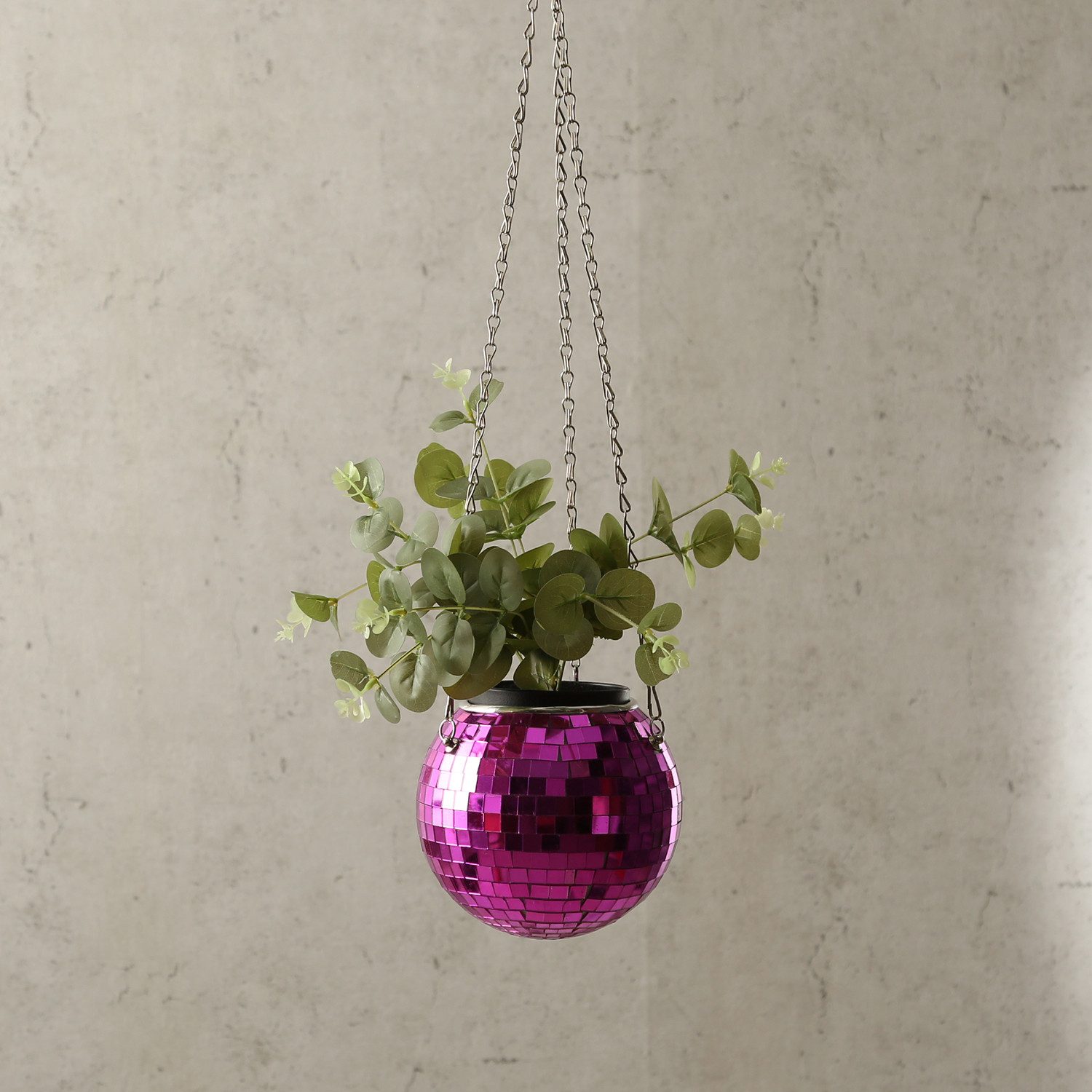 SATISFIRE Blumentopf Hängende Blumenampel Discokugel Spiegelkugel als Blume günstig online kaufen