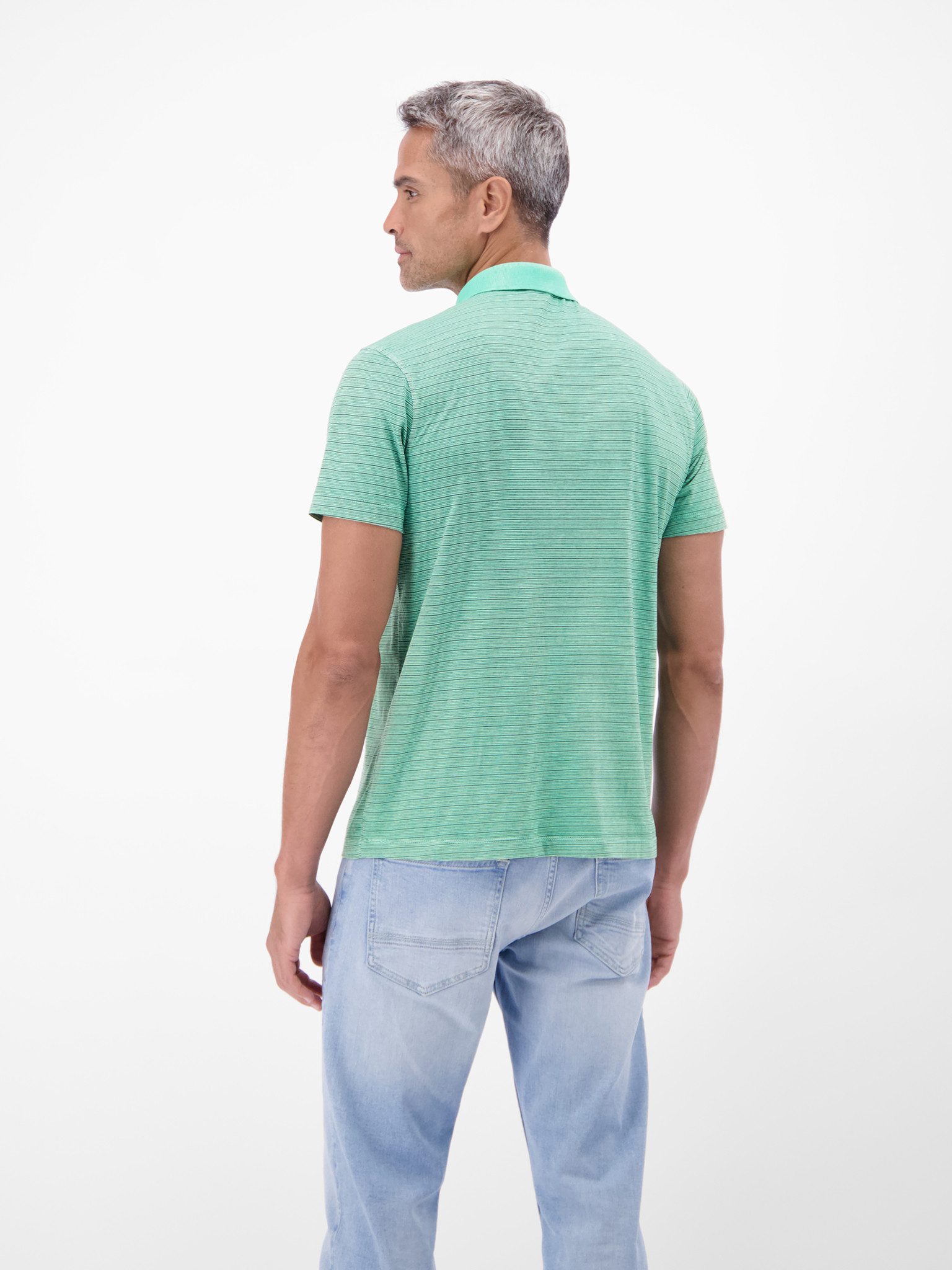 LERROS Poloshirt Kurzarm-Polo mit feinen Streifen