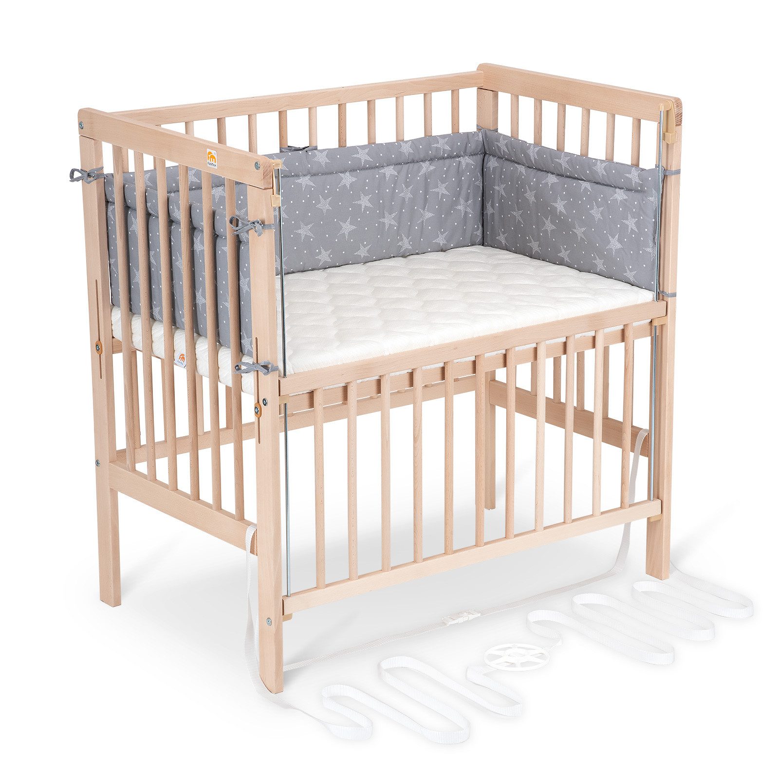 FabiMax Beistellbett Flex Natur, Buche massiv, günstig online kaufen