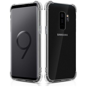 CoolGadget Handyhülle Anti Shock Rugged Case für Samsung Galaxy S9 Plus 6,2 Zoll, Slim Cover Kantenschutz Schutzhülle für Samsung S9+ Hülle Transparent