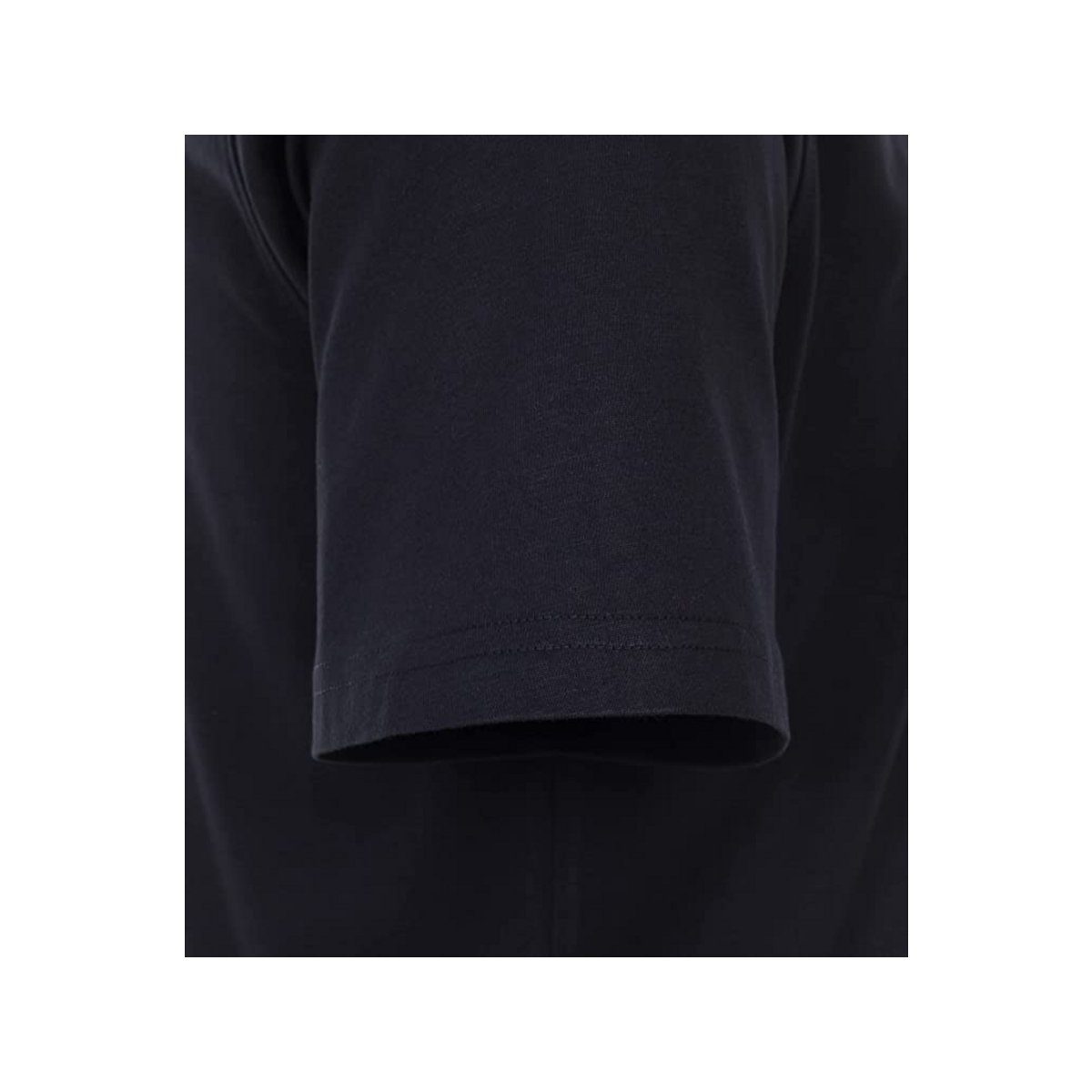 VENTI T-Shirt blau regular fit Dunkelblau (1-tlg)