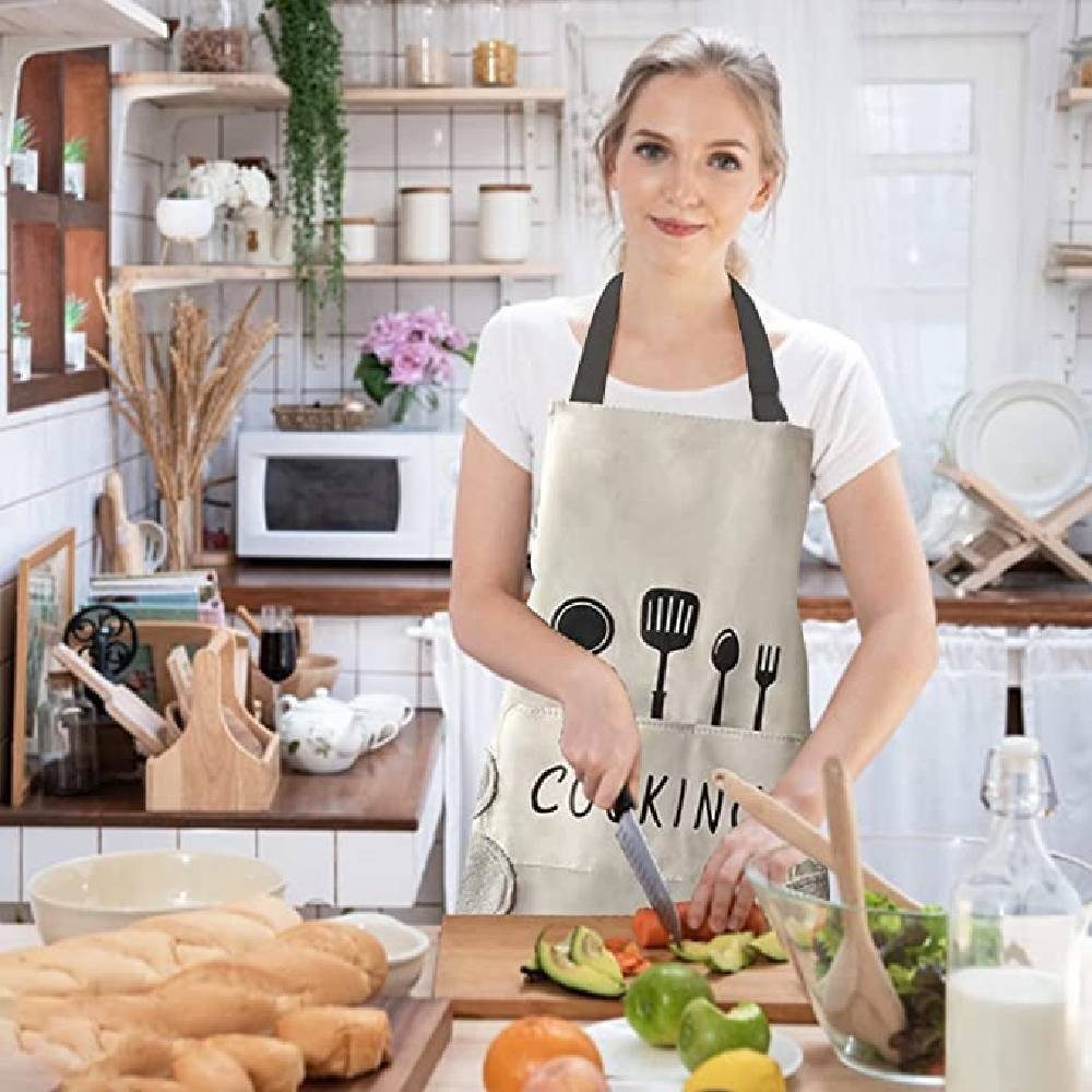 Blusmart Kochschürze 2 Stück Schürzen Frauen wasserdichte Küchenschürze mit günstig online kaufen