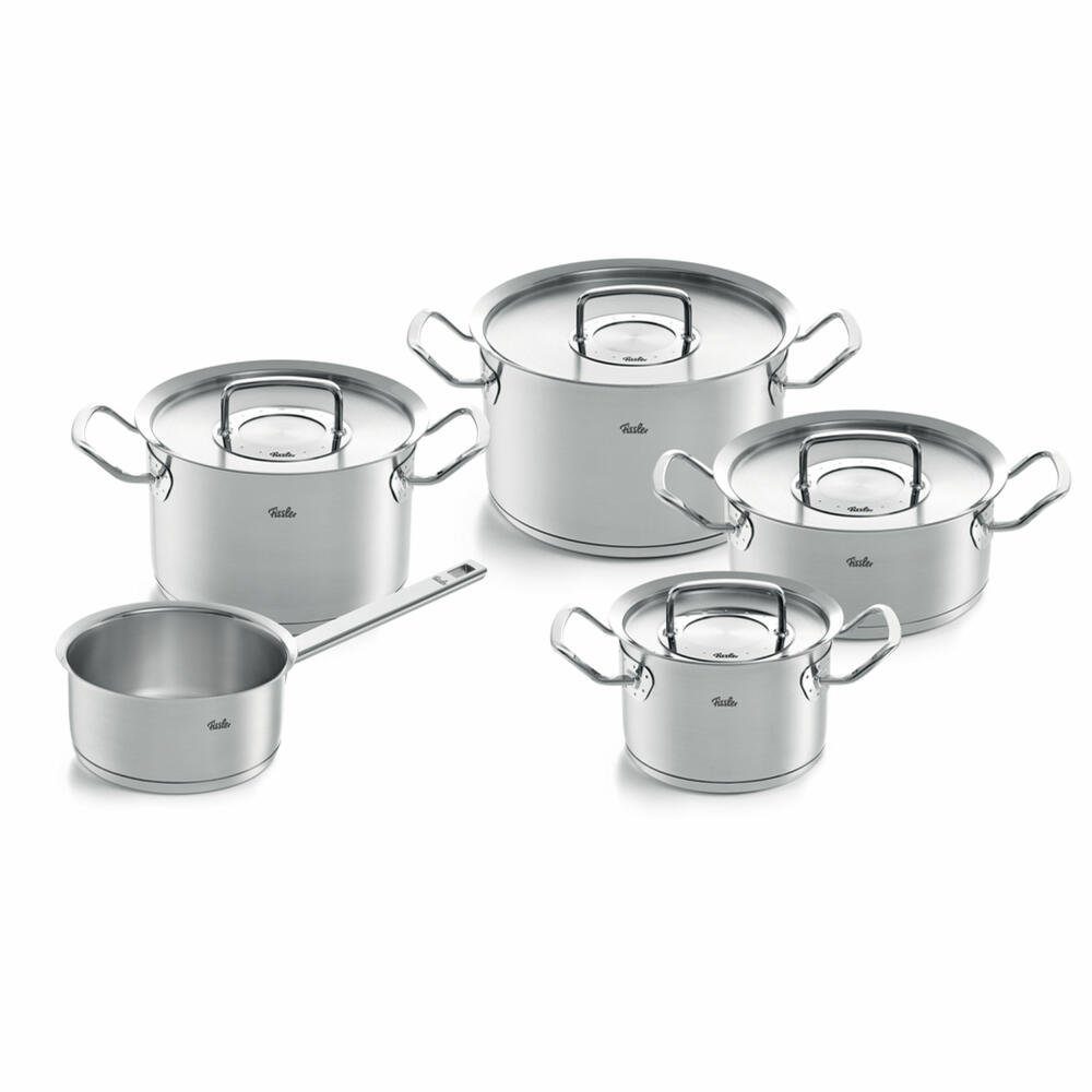 Fissler Topf-Set original-profi collection II Set 5-tlg., Edelstahl 18/10 (Set, 5-tlg), mit Stielkasserolle