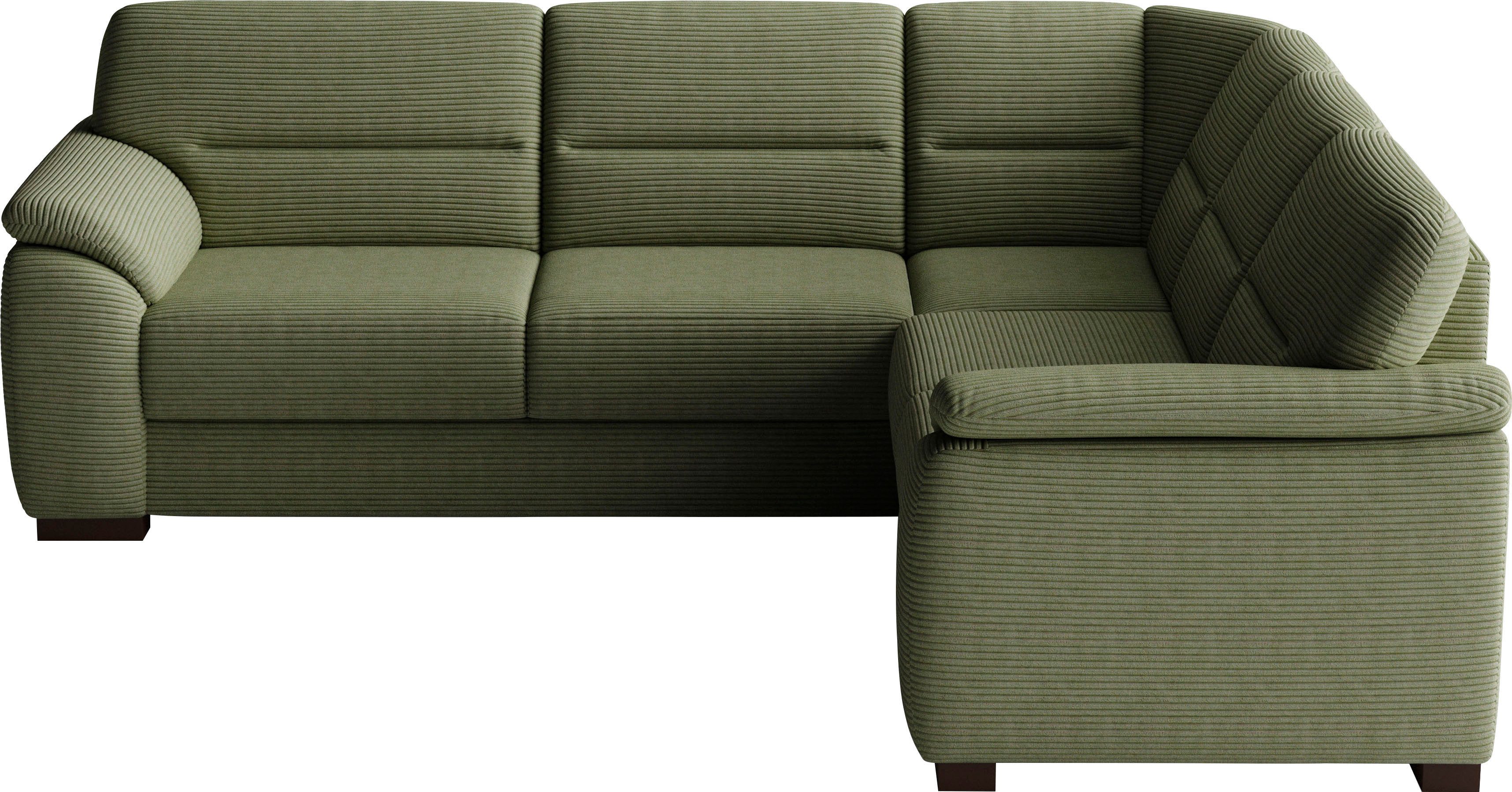 sit&more Ecksofa Montego L-Form, B: 255 cm, wahlweise mit Schlaffunktion und Schubkasten